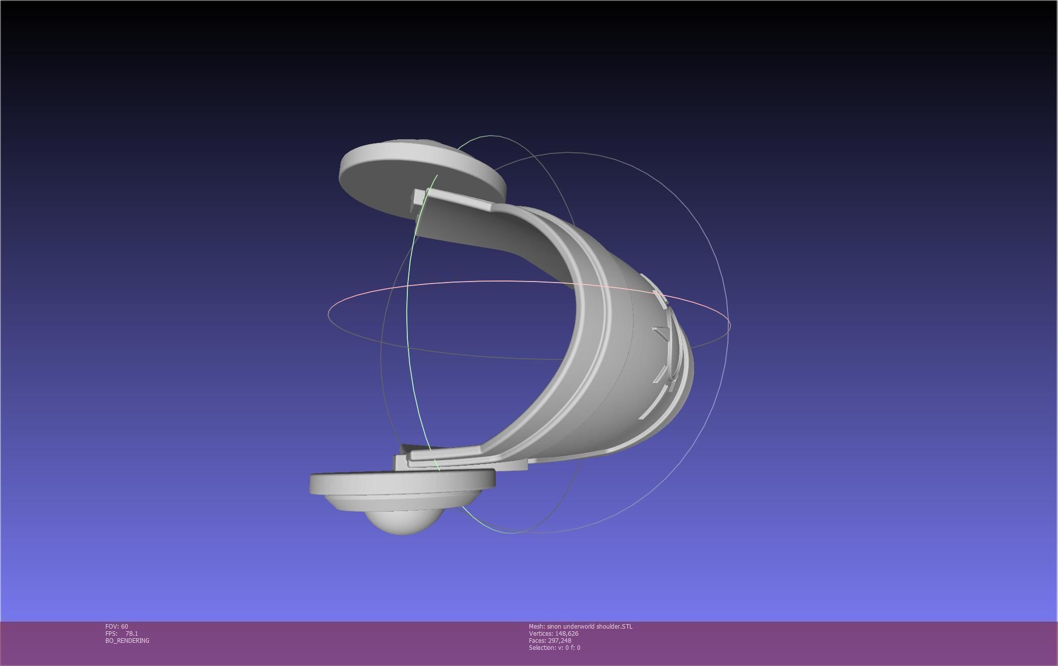 Sword Art Online Sinon Underworld Shoulder Armor 3D print model_58