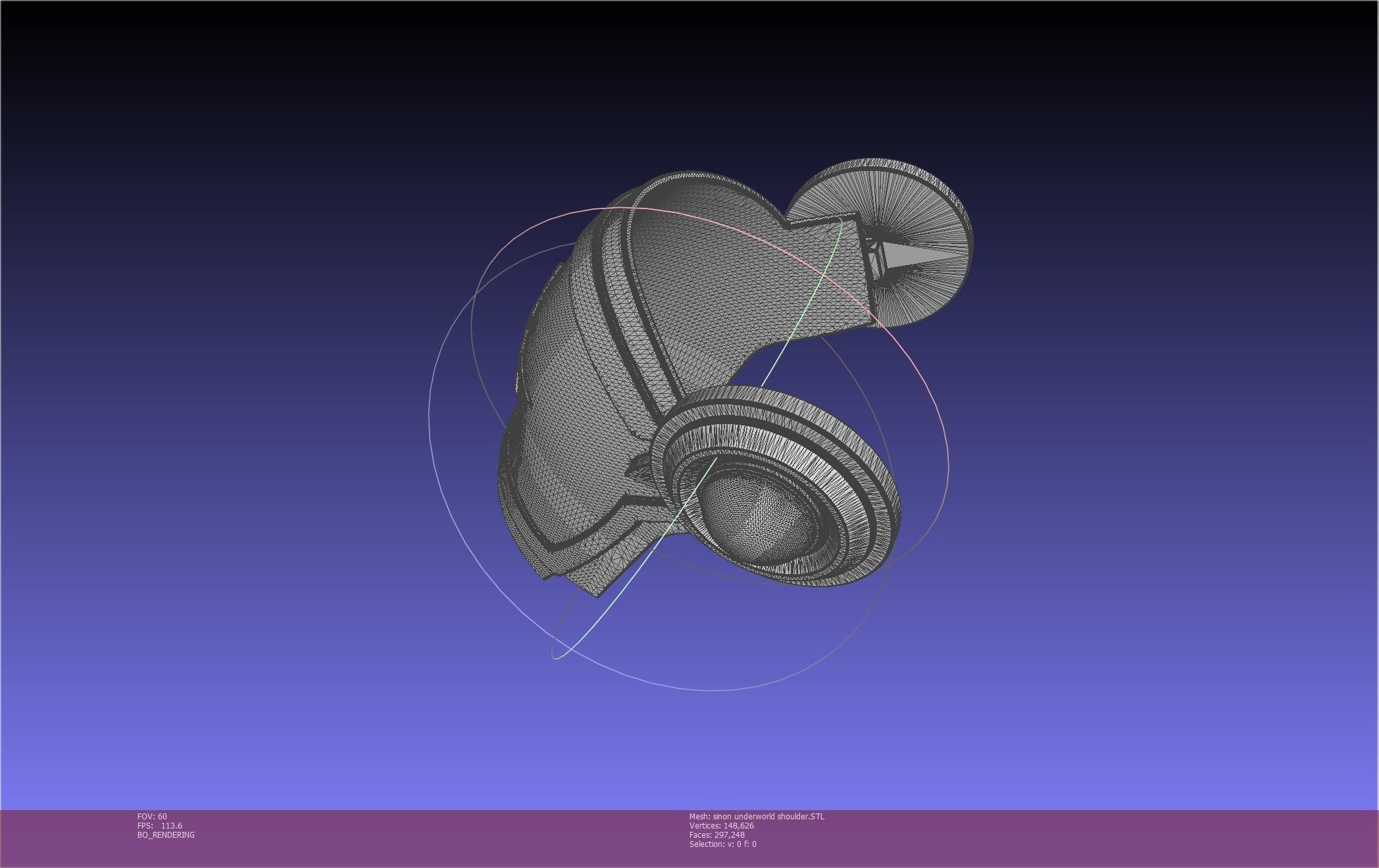 Sword Art Online Sinon Underworld Shoulder Armor 3D print model_16