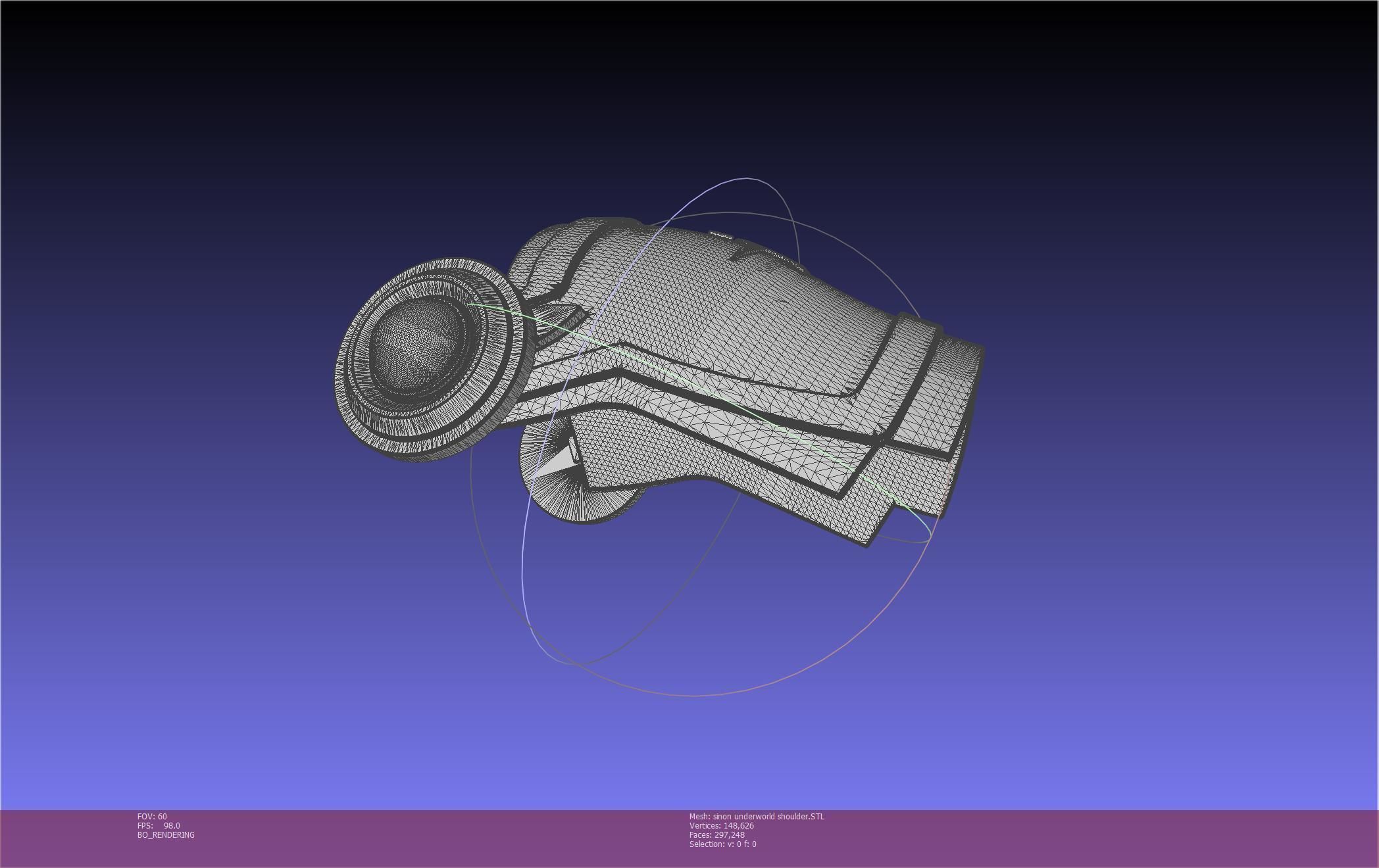 Sword Art Online Sinon Underworld Shoulder Armor 3D print model_41