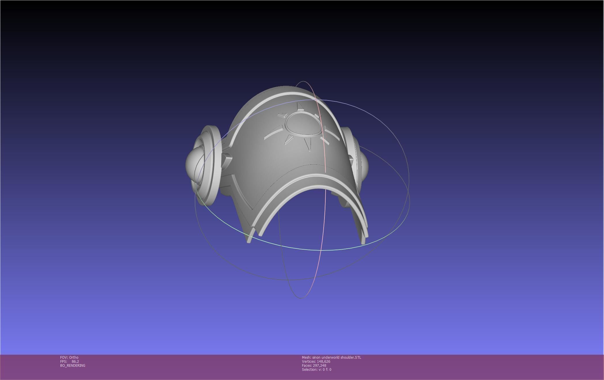 Sword Art Online Sinon Underworld Shoulder Armor 3D print model_95