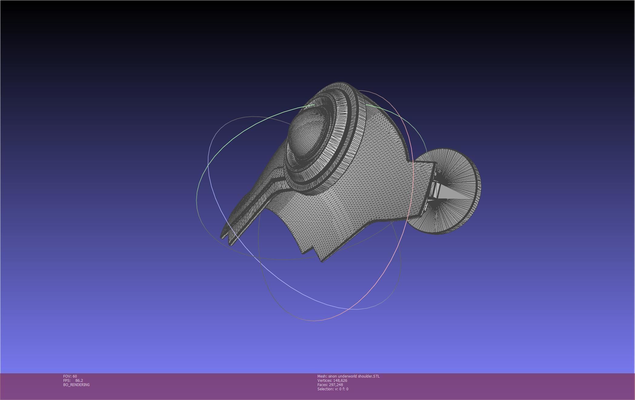 Sword Art Online Sinon Underworld Shoulder Armor 3D print model_36