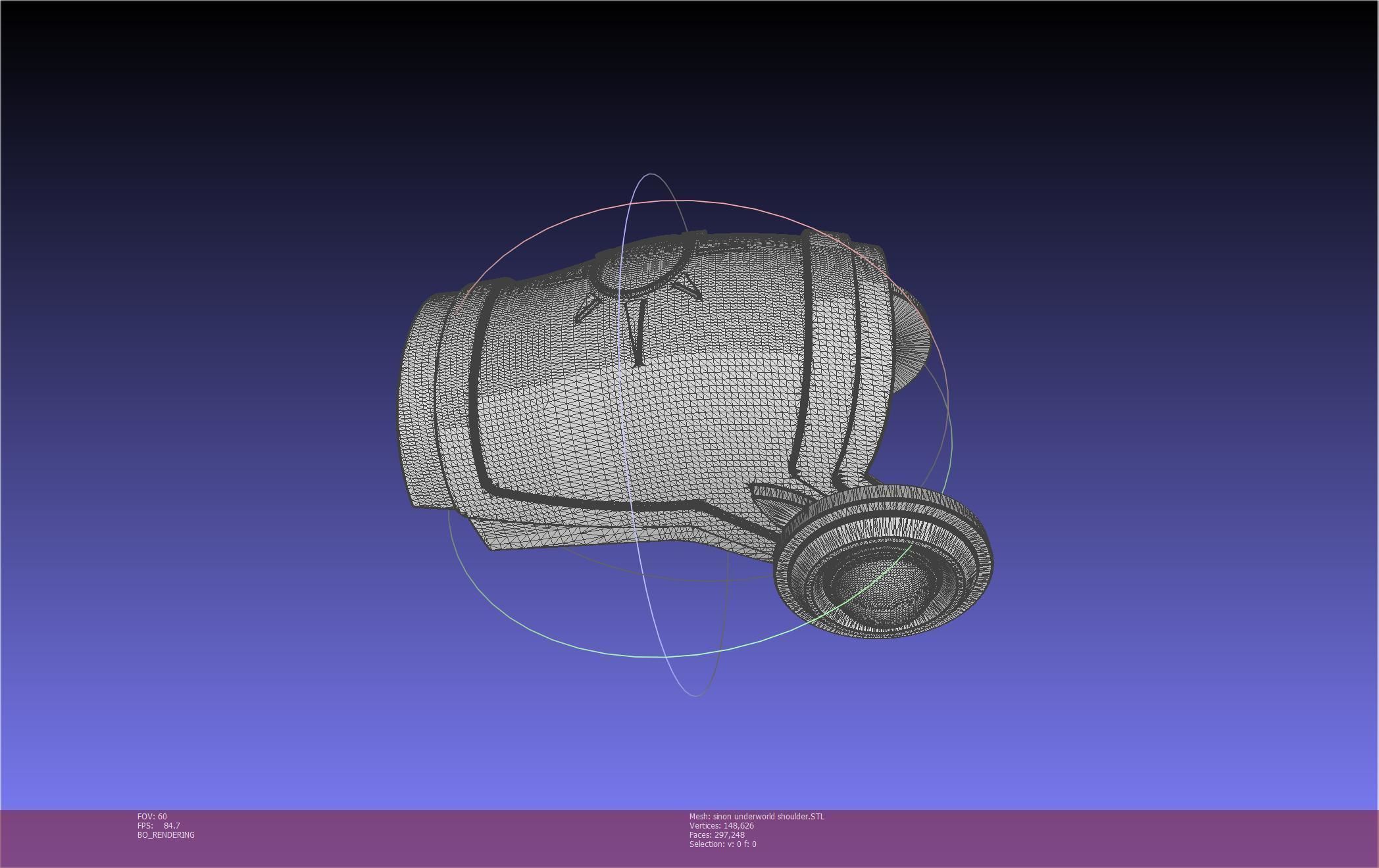 Sword Art Online Sinon Underworld Shoulder Armor 3D print model_44