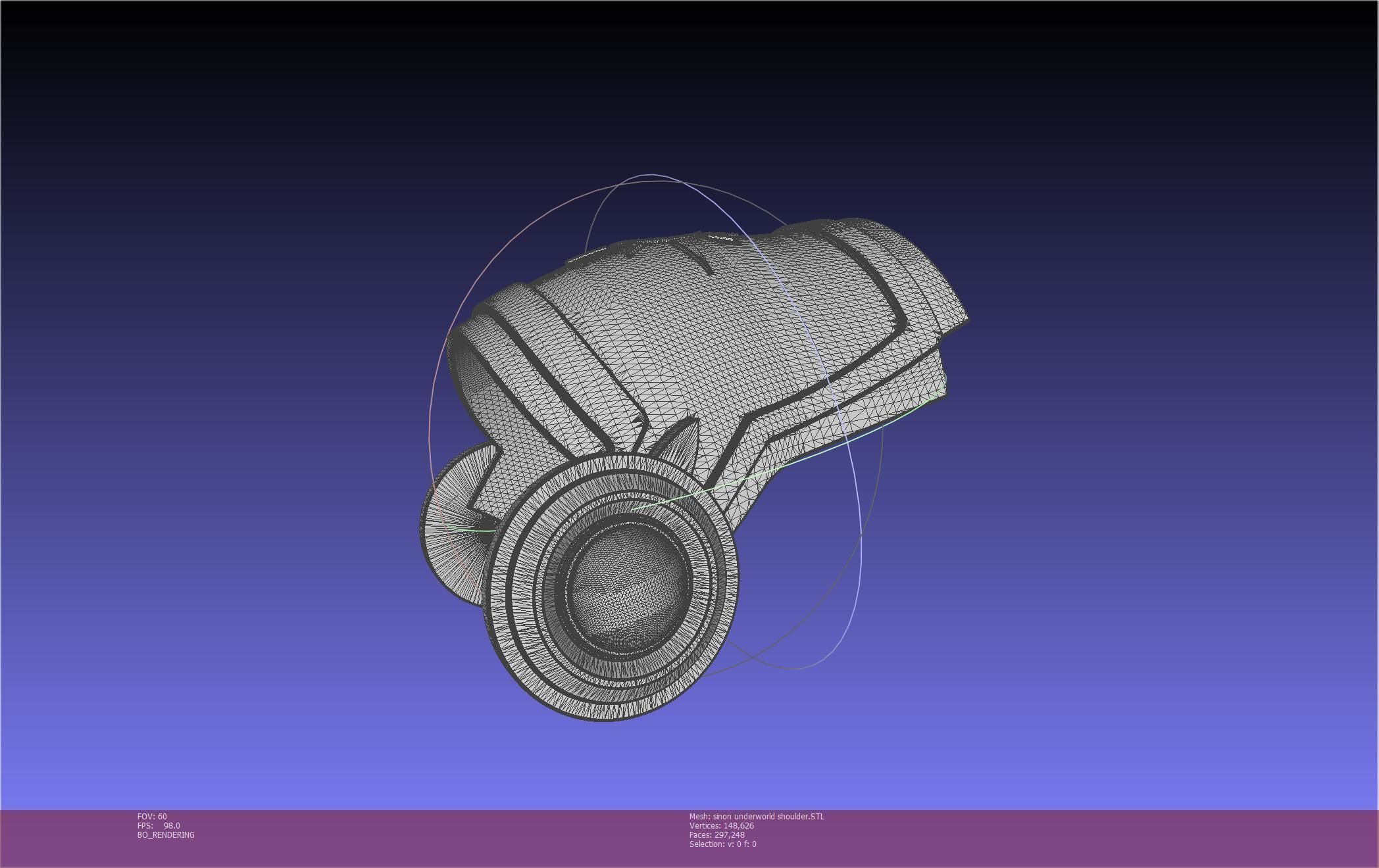 Sword Art Online Sinon Underworld Shoulder Armor 3D print model_48