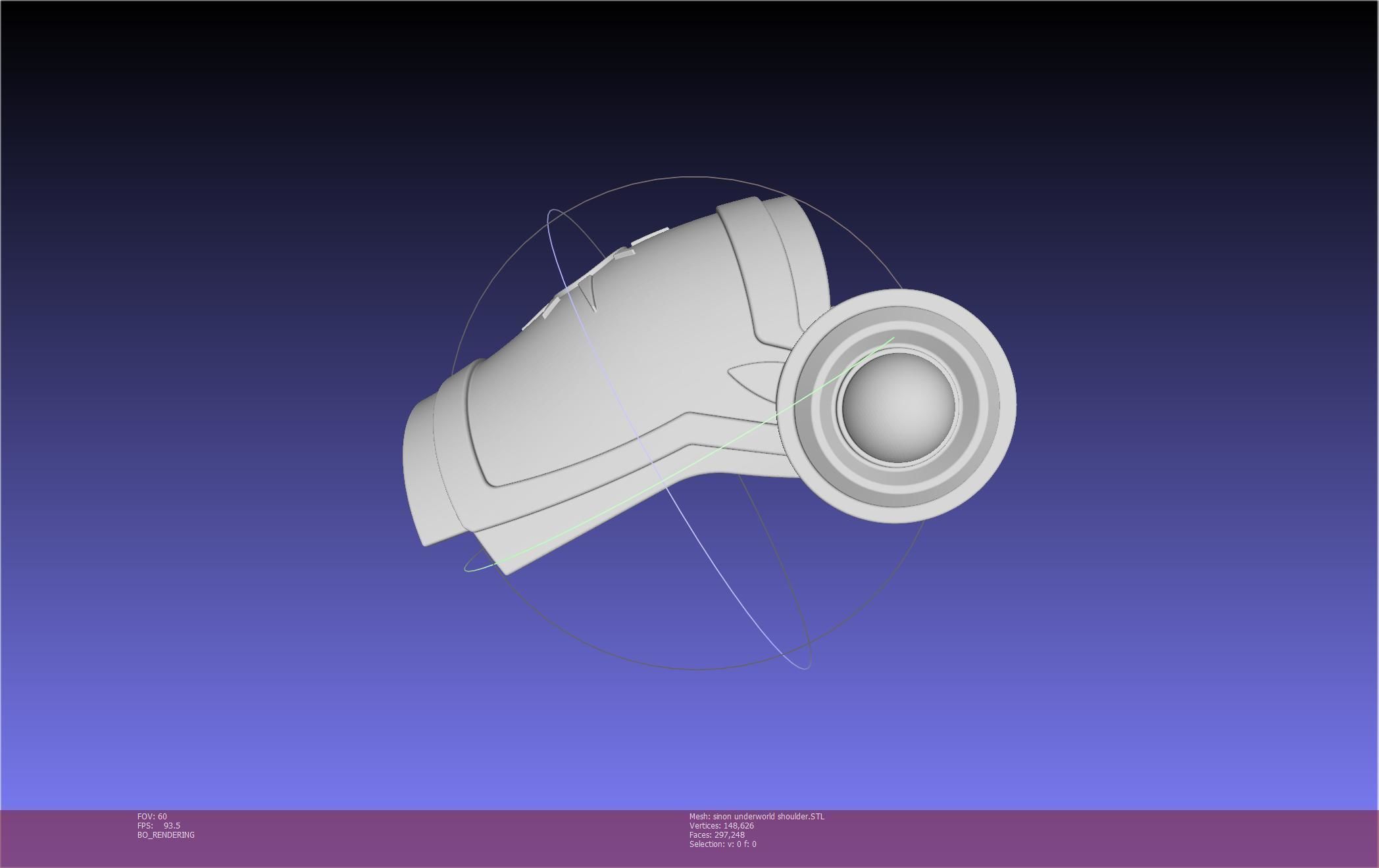 Sword Art Online Sinon Underworld Shoulder Armor 3D print model_74