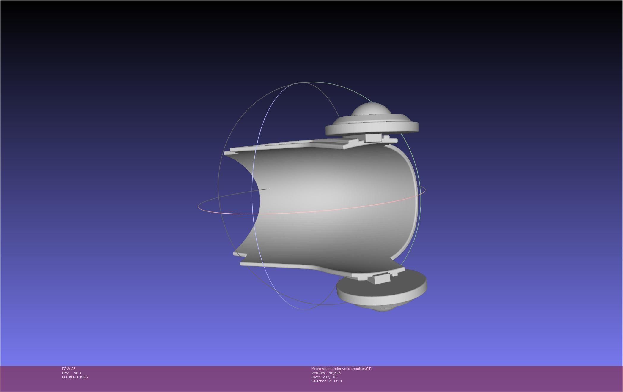 Sword Art Online Sinon Underworld Shoulder Armor 3D print model_107