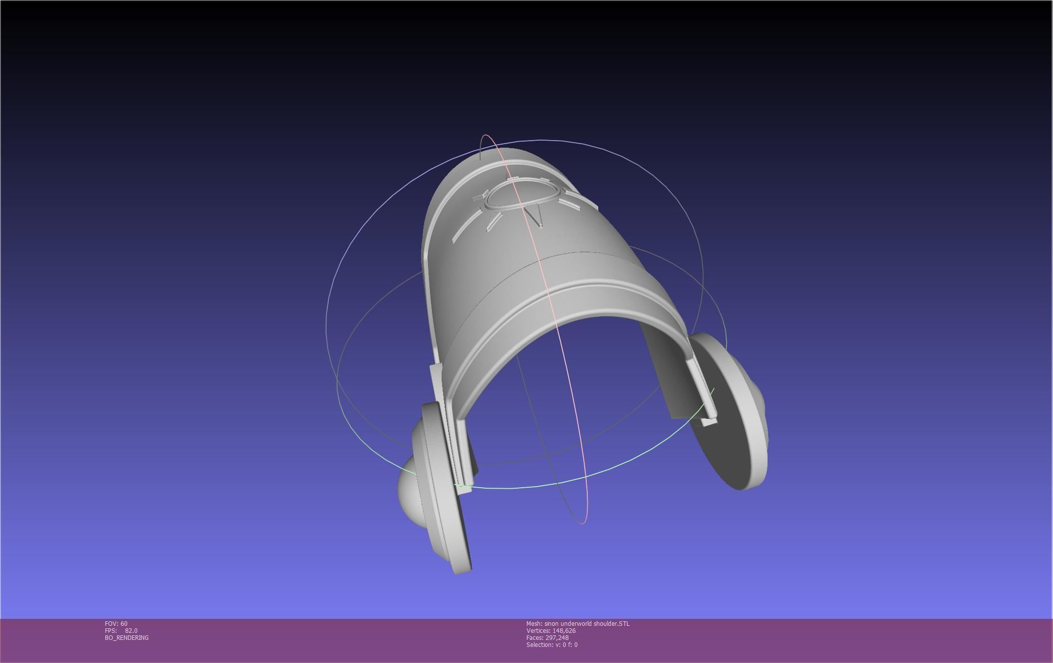 Sword Art Online Sinon Underworld Shoulder Armor 3D print model_66