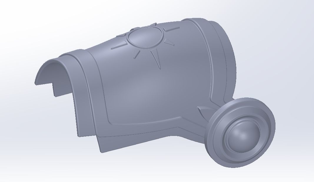 Sword Art Online Sinon Underworld Shoulder Armor 3D print model_4