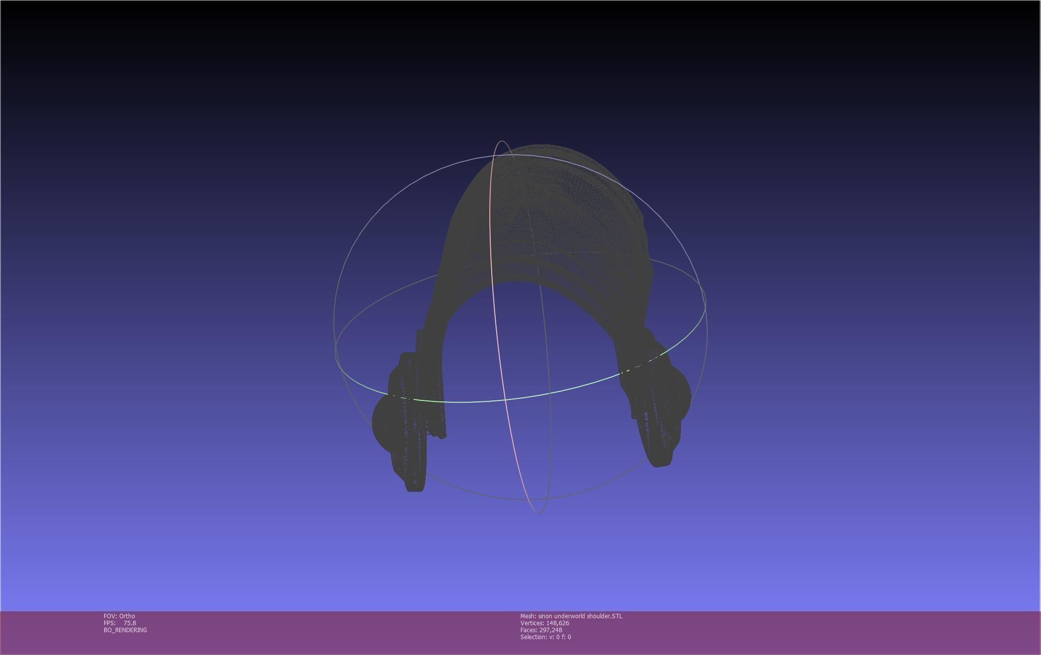 Sword Art Online Sinon Underworld Shoulder Armor 3D print model_88