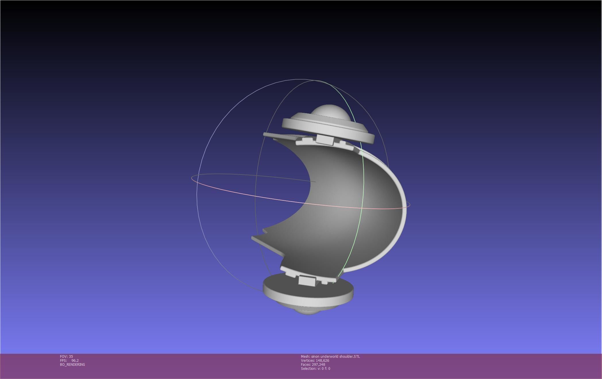 Sword Art Online Sinon Underworld Shoulder Armor 3D print model_108