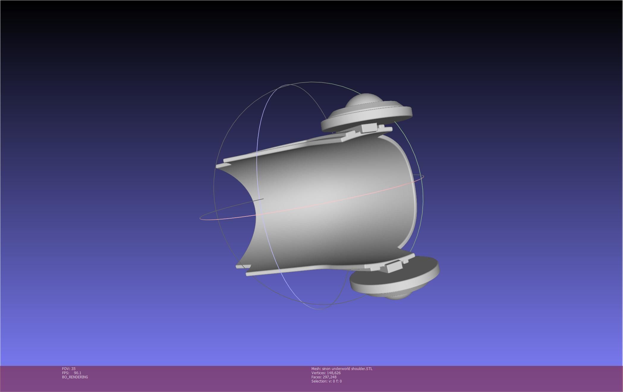 Sword Art Online Sinon Underworld Shoulder Armor 3D print model_112