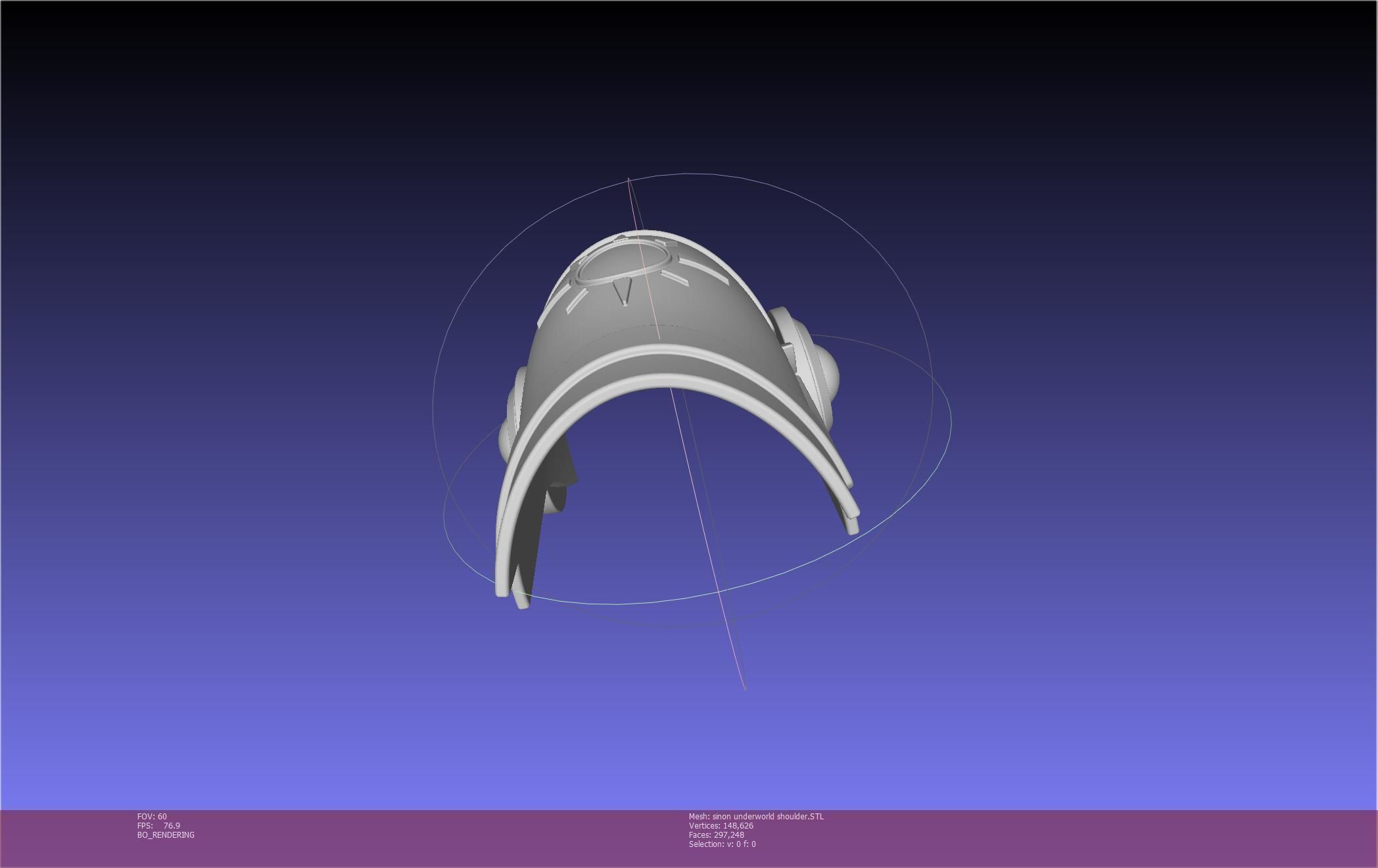 Sword Art Online Sinon Underworld Shoulder Armor 3D print model_69