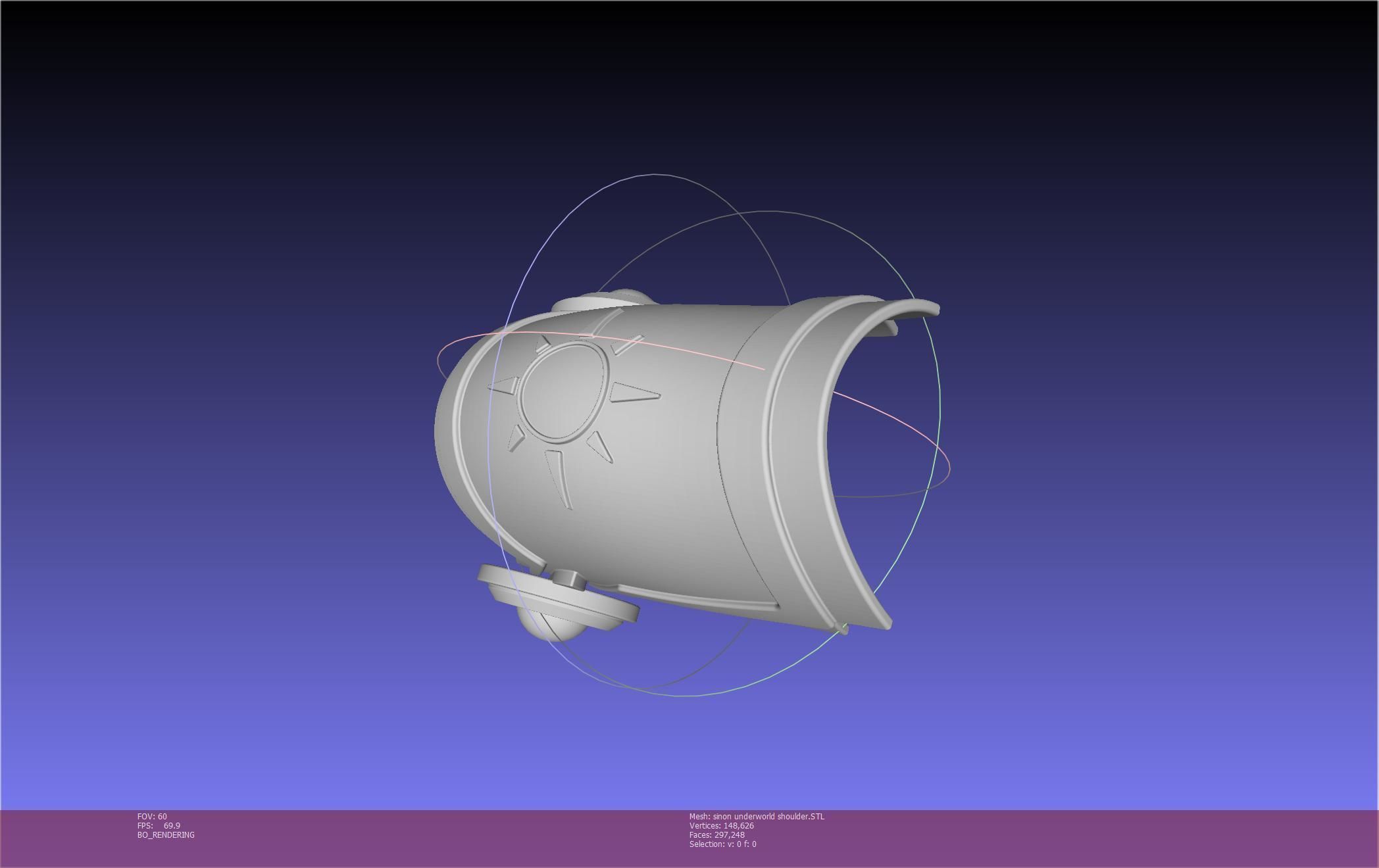 Sword Art Online Sinon Underworld Shoulder Armor 3D print model_52