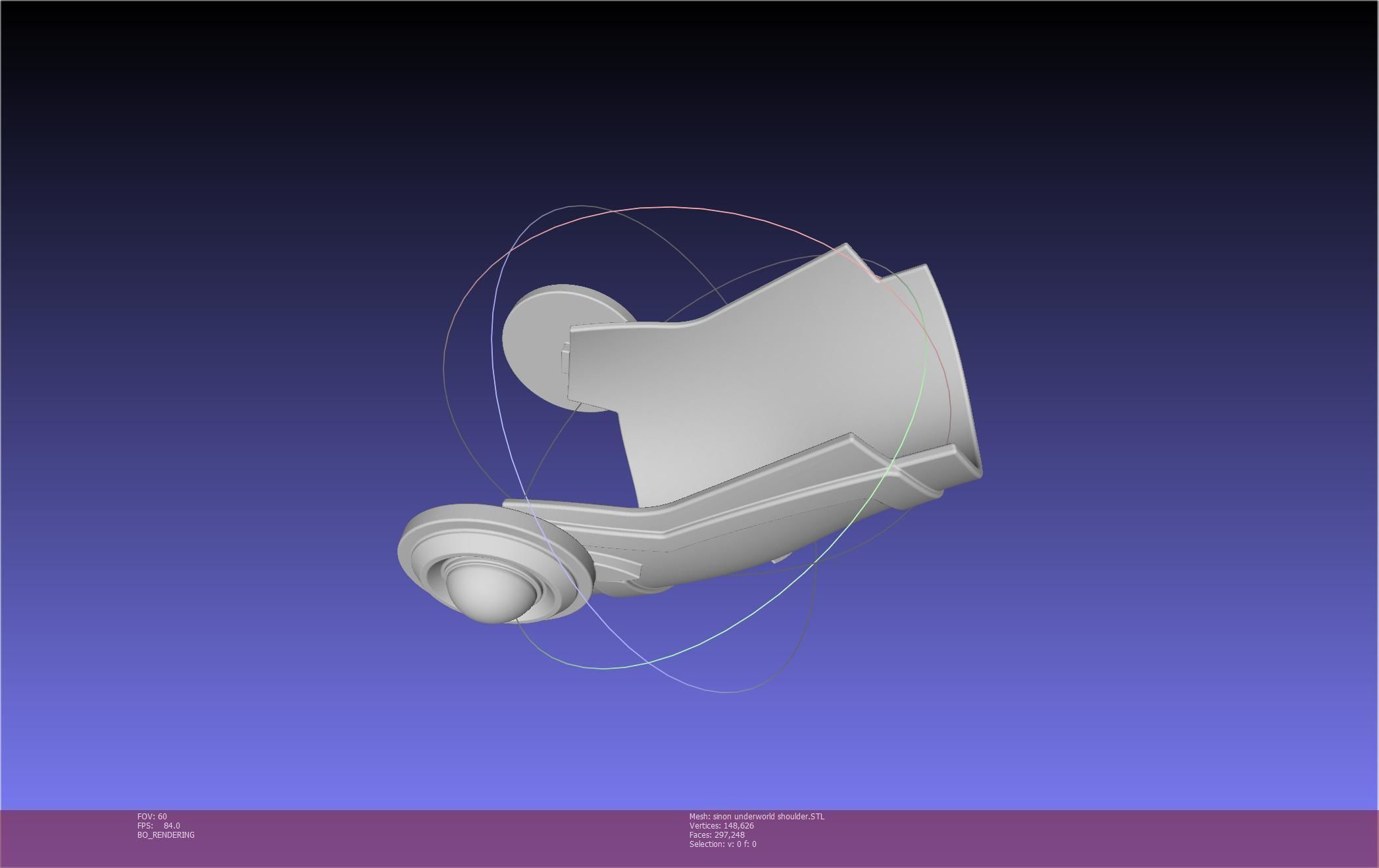 Sword Art Online Sinon Underworld Shoulder Armor 3D print model_62