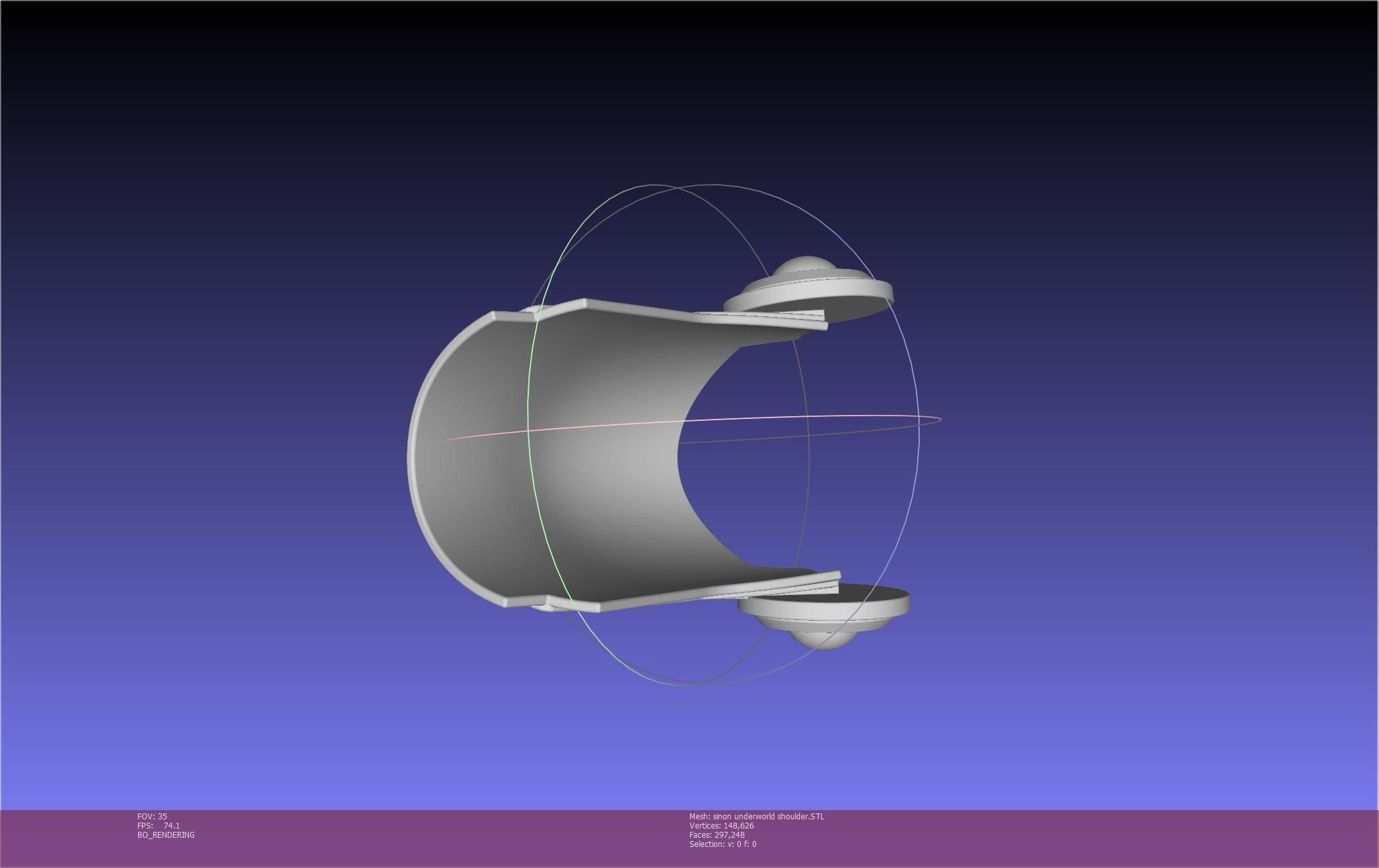 Sword Art Online Sinon Underworld Shoulder Armor 3D print model_111