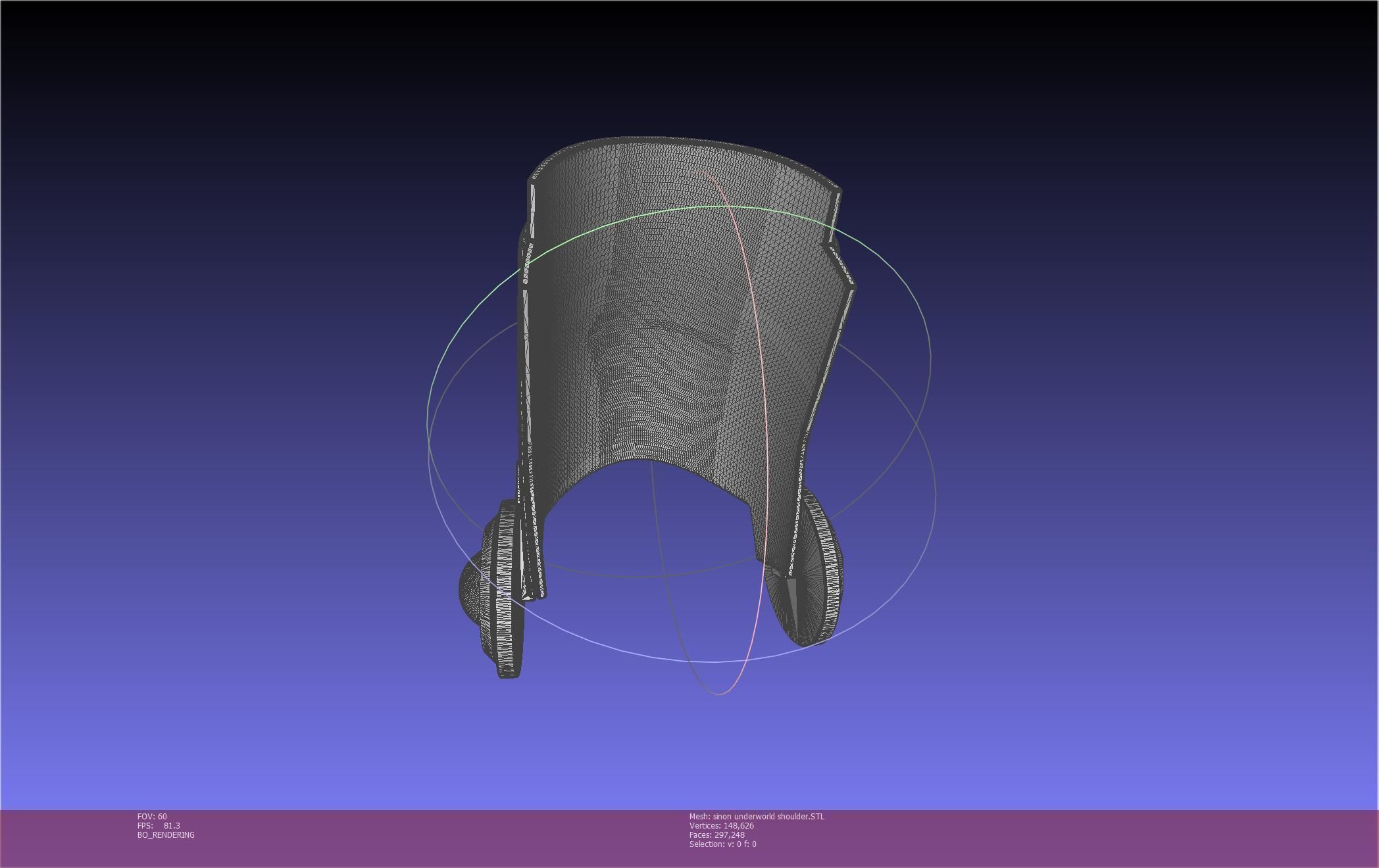 Sword Art Online Sinon Underworld Shoulder Armor 3D print model_26