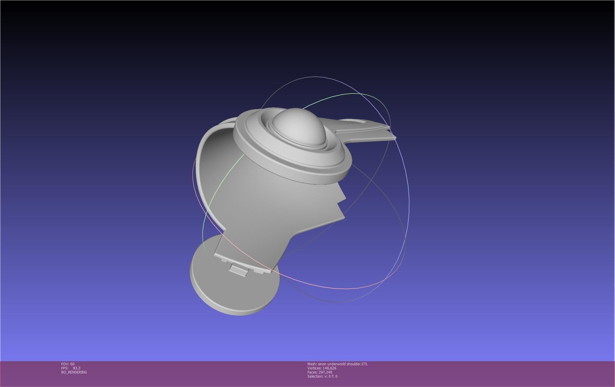 Sword Art Online Sinon Underworld Shoulder Armor 3D print model_72