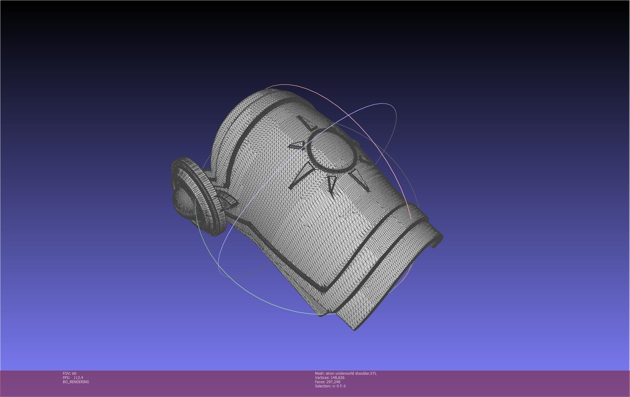 Sword Art Online Sinon Underworld Shoulder Armor 3D print model_2