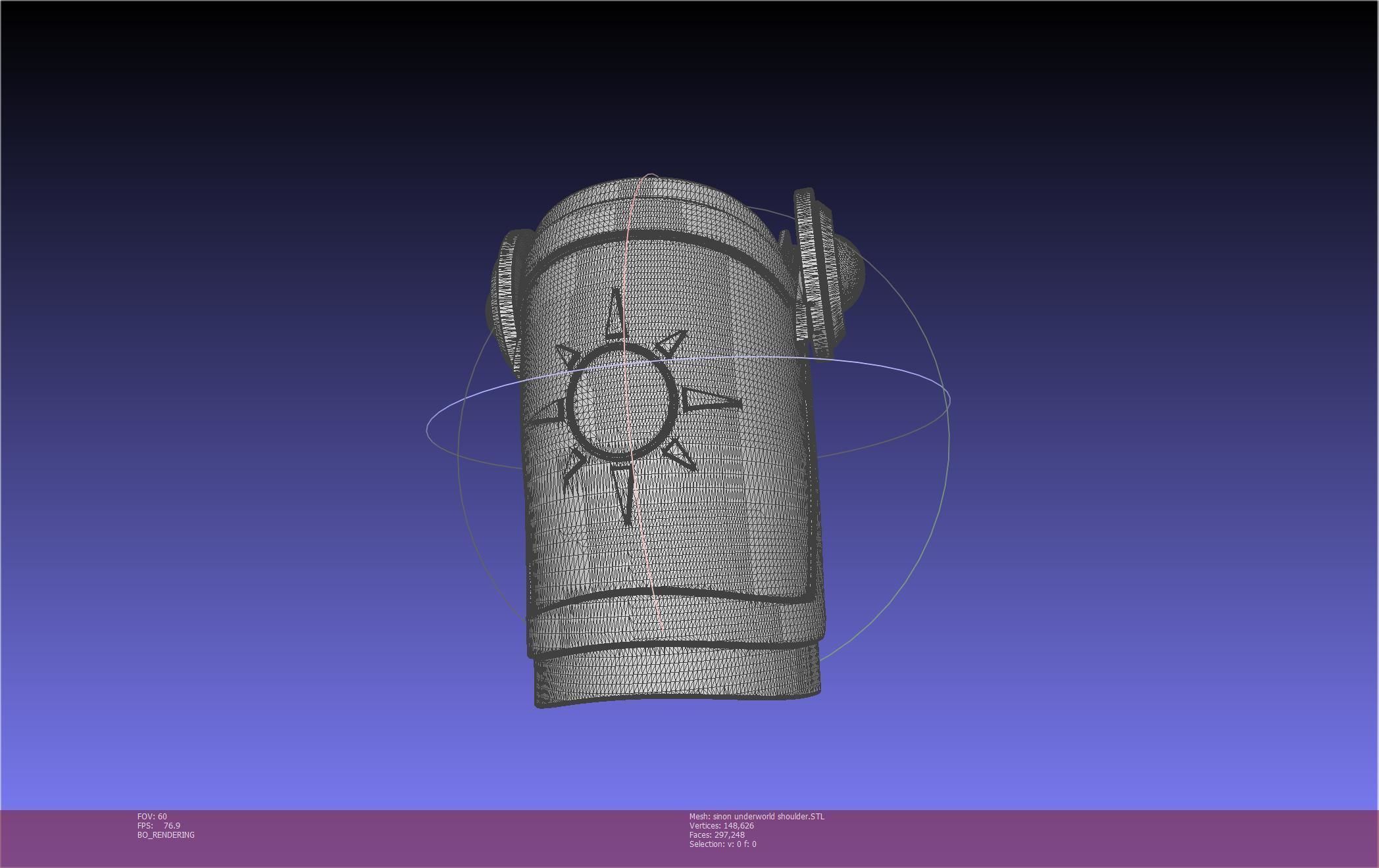 Sword Art Online Sinon Underworld Shoulder Armor 3D print model_32