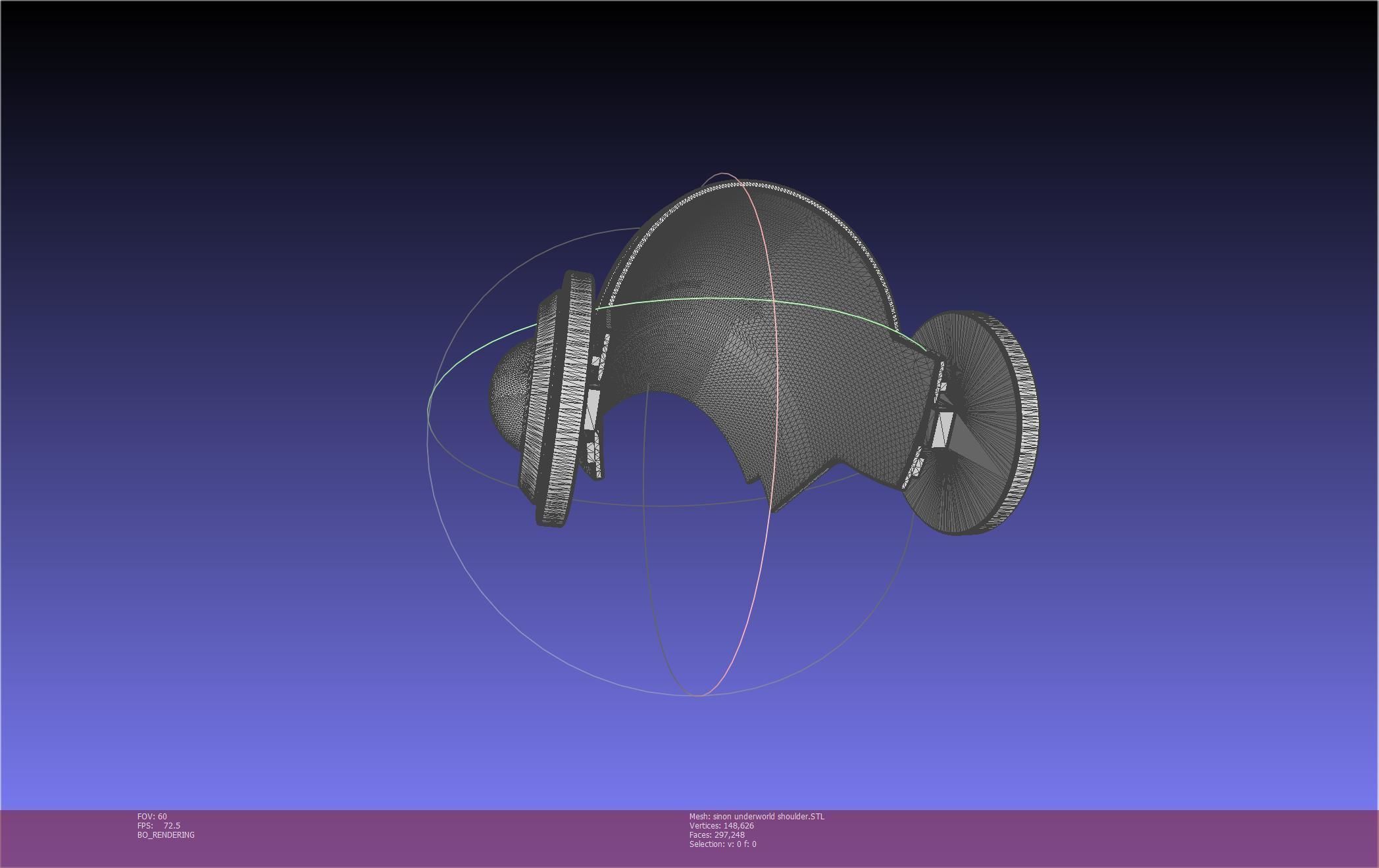 Sword Art Online Sinon Underworld Shoulder Armor 3D print model_35