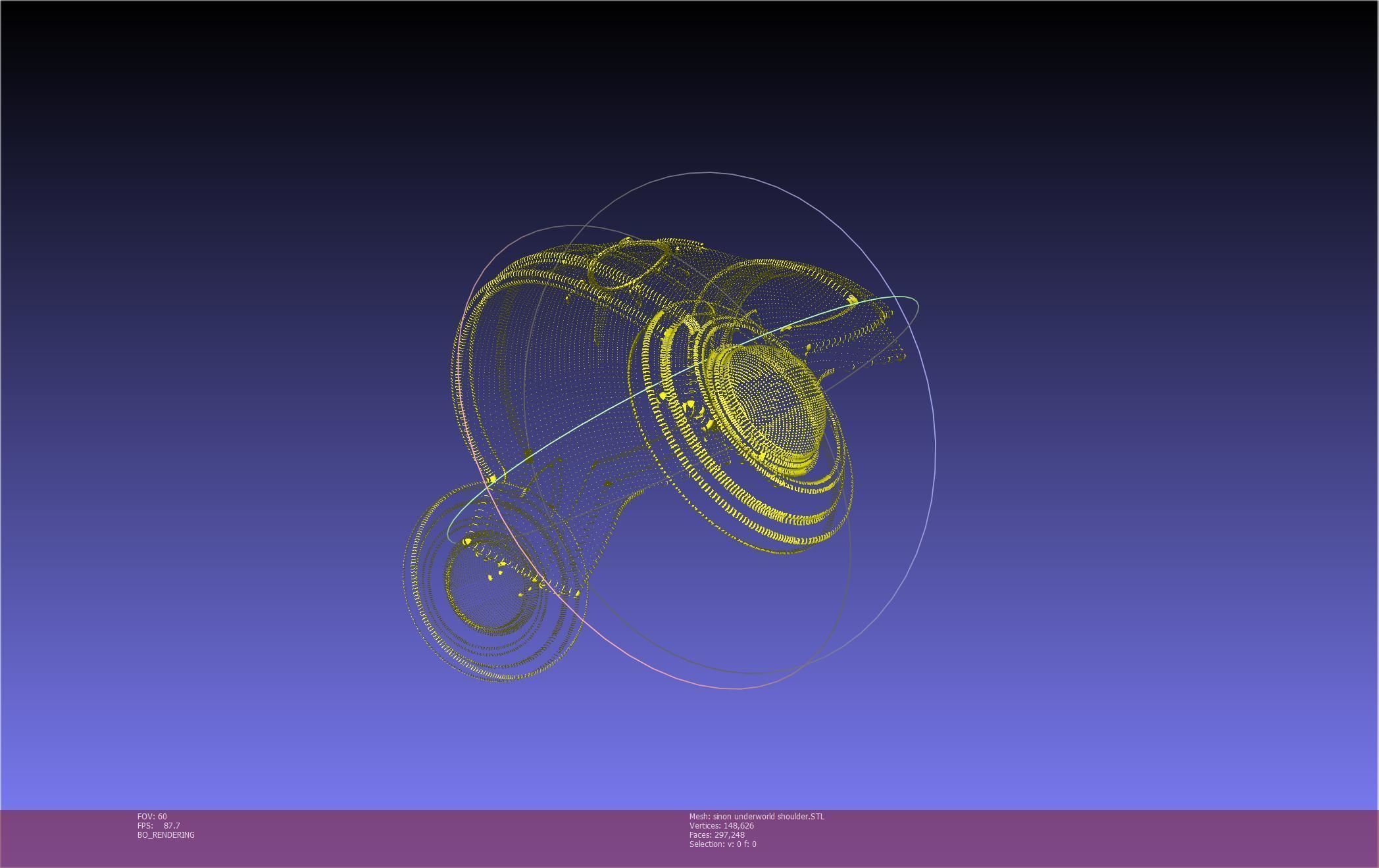Sword Art Online Sinon Underworld Shoulder Armor 3D print model_79