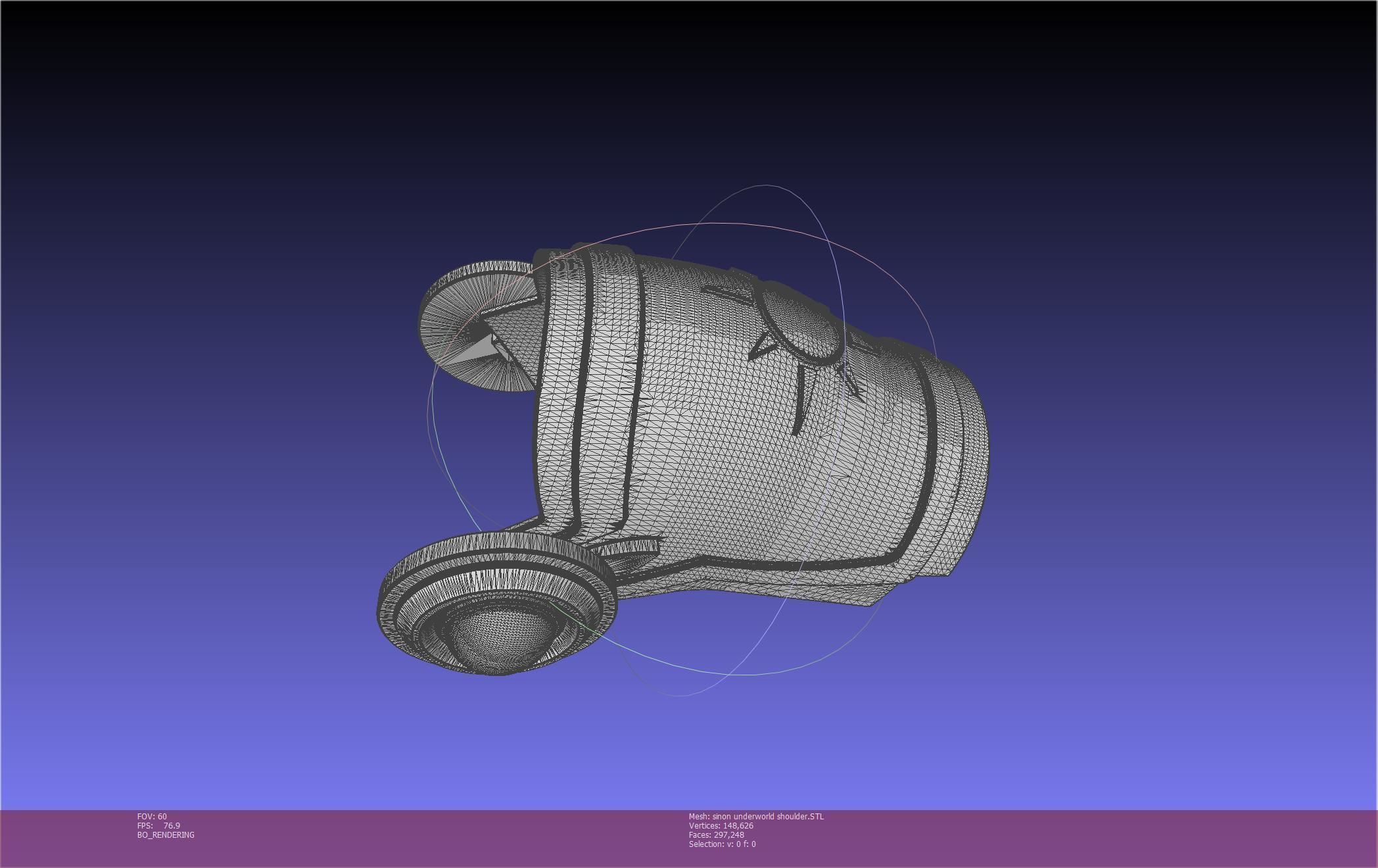 Sword Art Online Sinon Underworld Shoulder Armor 3D print model_39