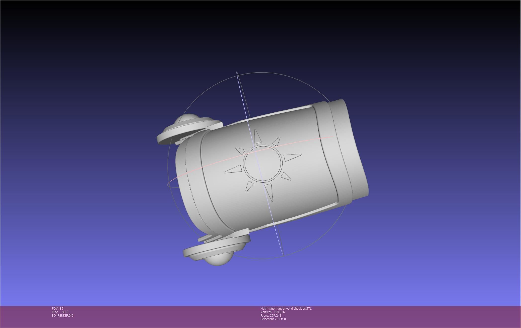 Sword Art Online Sinon Underworld Shoulder Armor 3D print model_114