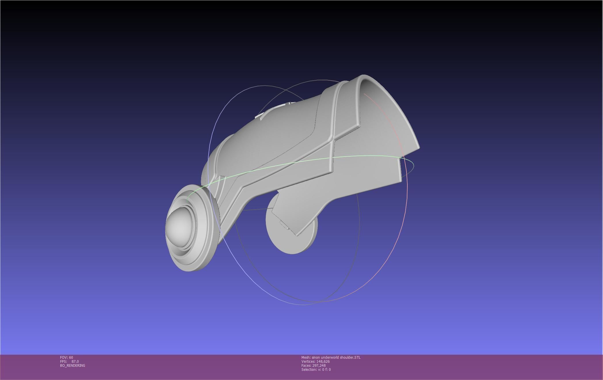 Sword Art Online Sinon Underworld Shoulder Armor 3D print model_71