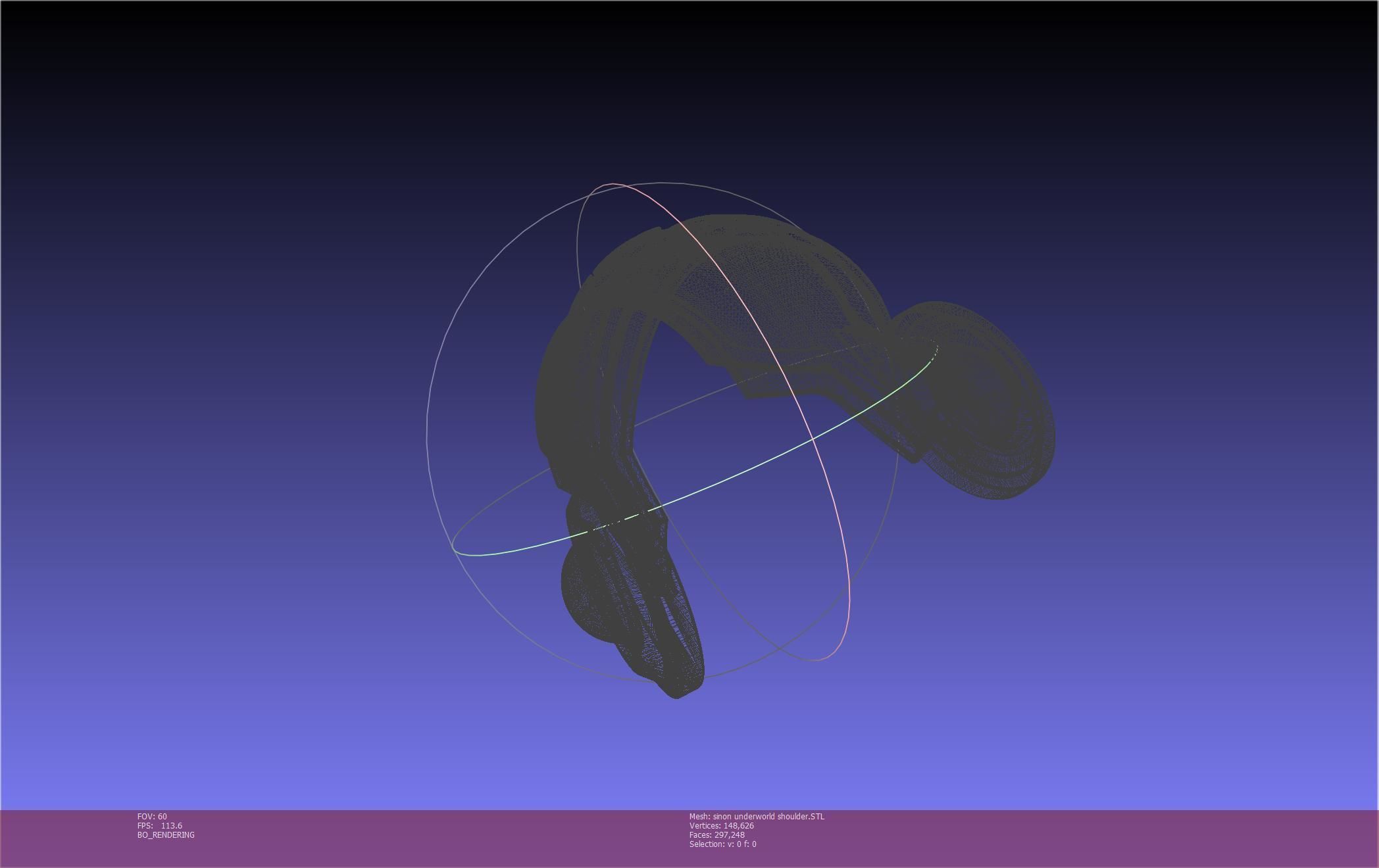 Sword Art Online Sinon Underworld Shoulder Armor 3D print model_82