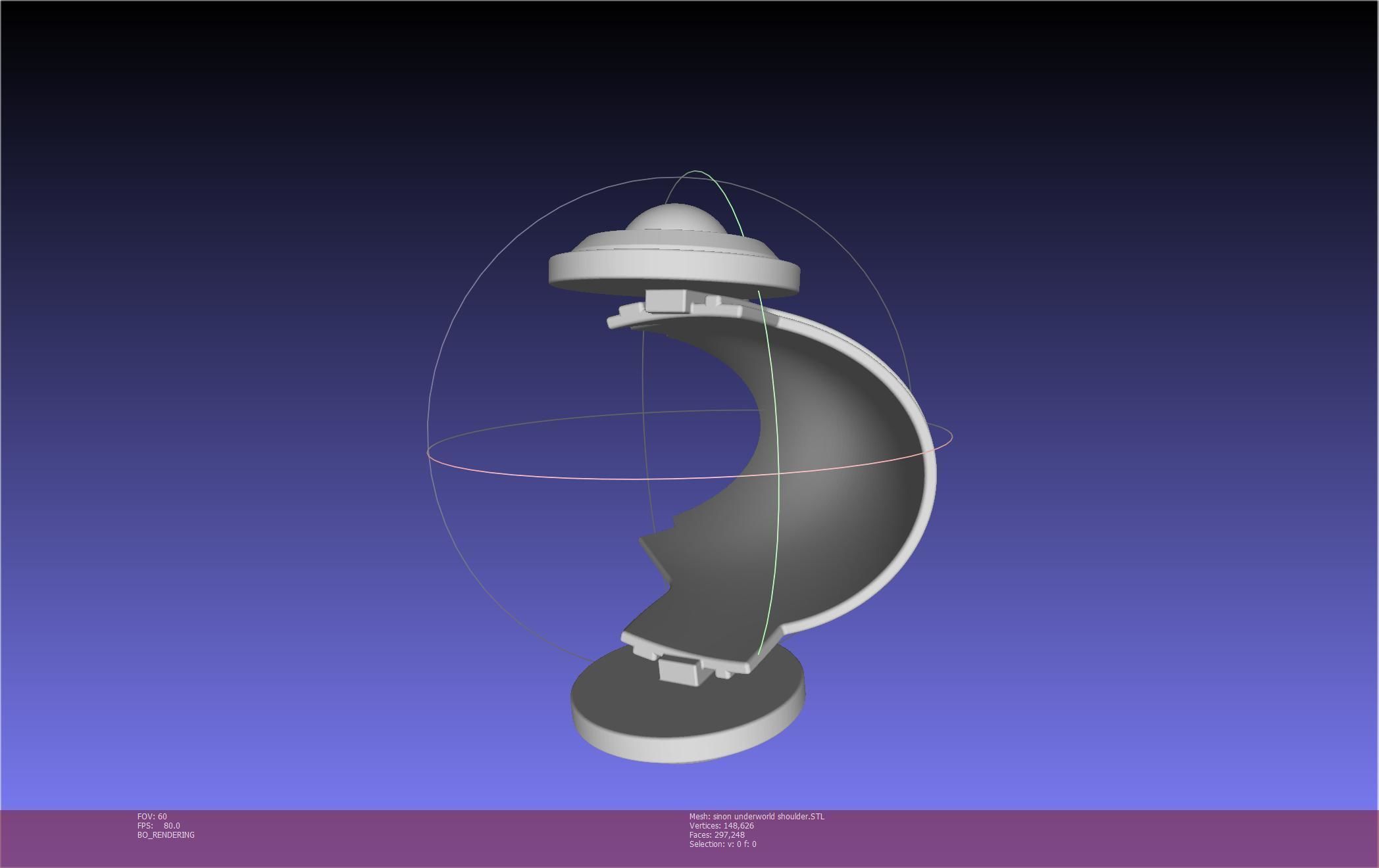 Sword Art Online Sinon Underworld Shoulder Armor 3D print model_57