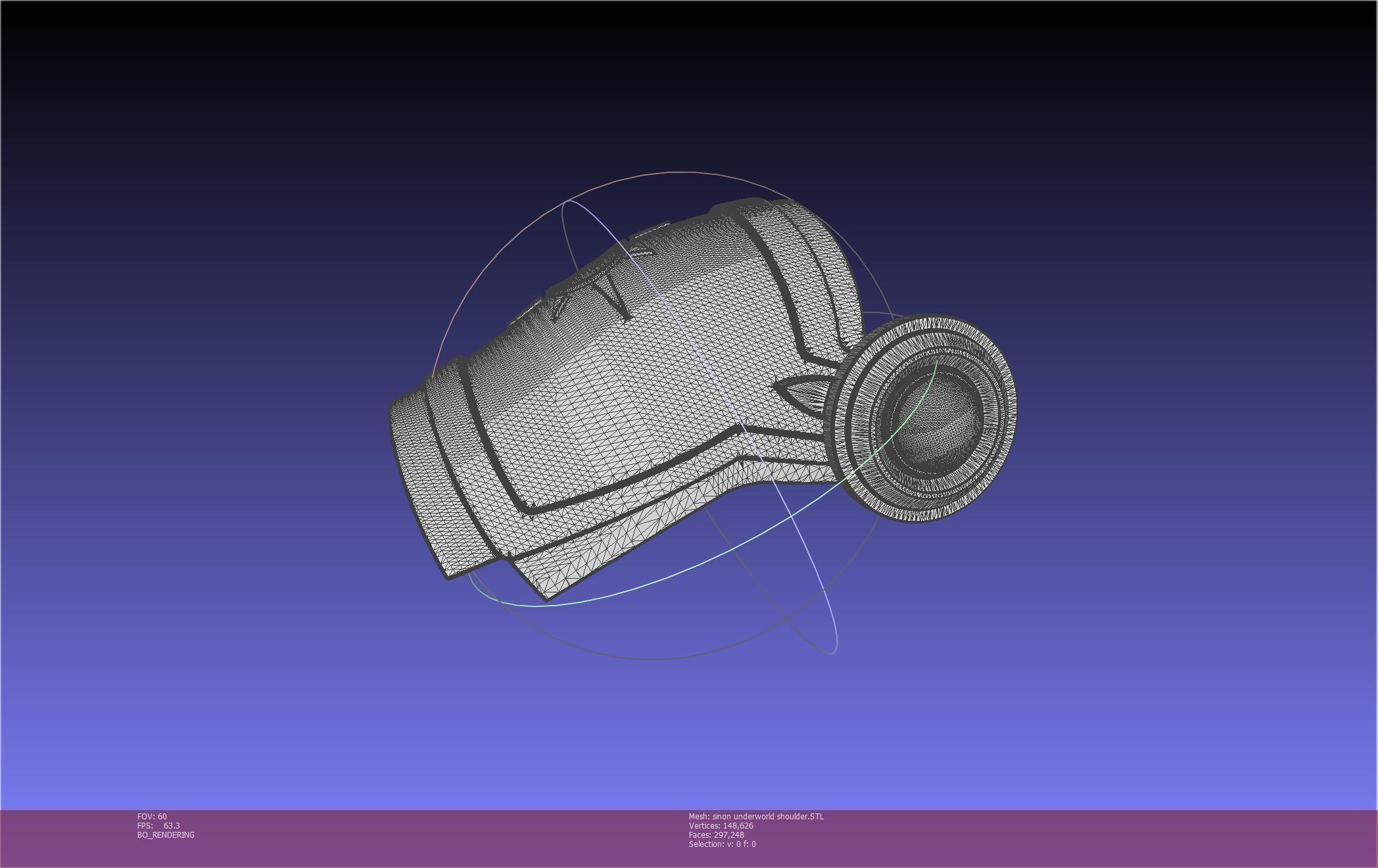 Sword Art Online Sinon Underworld Shoulder Armor 3D print model_1