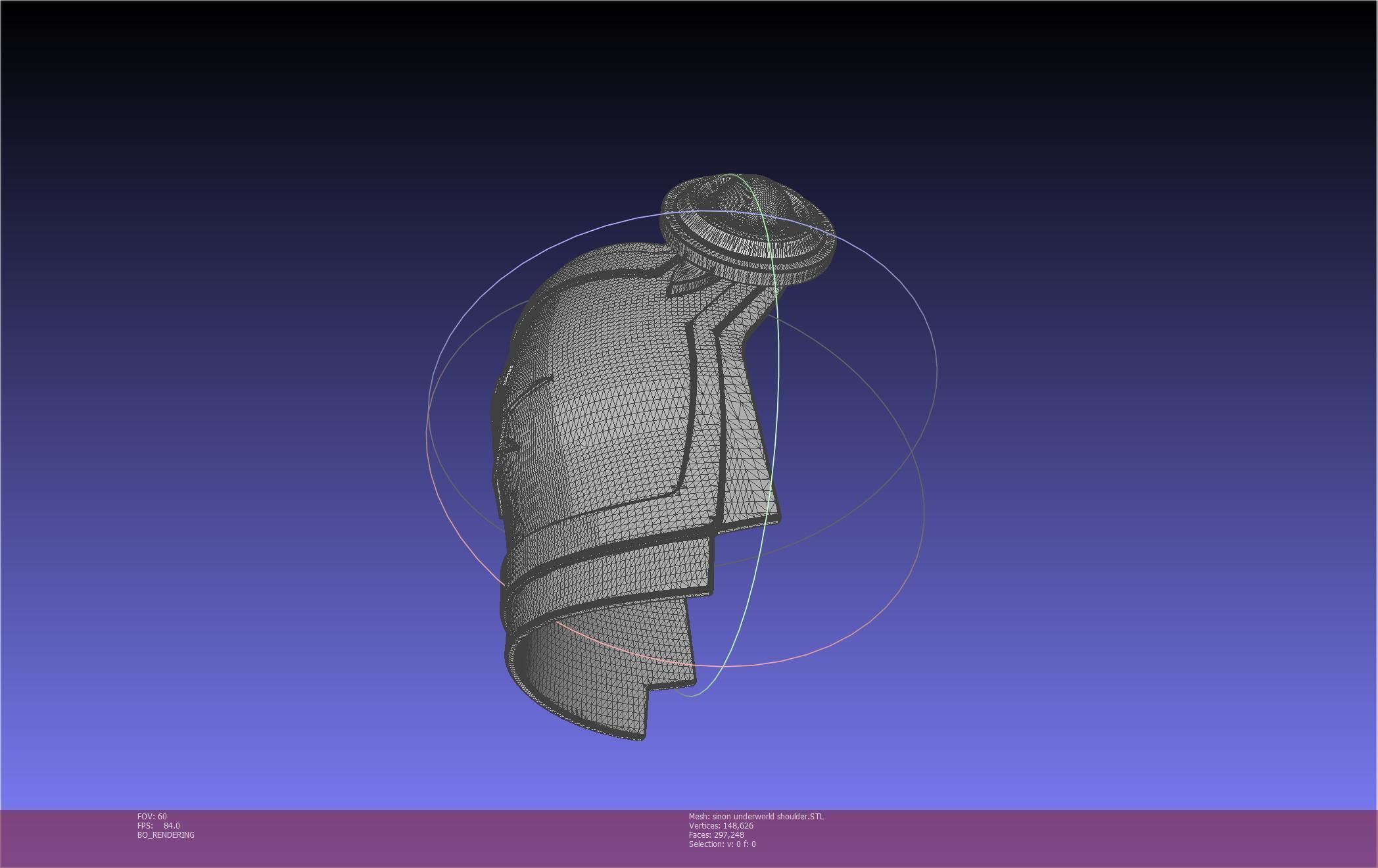 Sword Art Online Sinon Underworld Shoulder Armor 3D print model_37