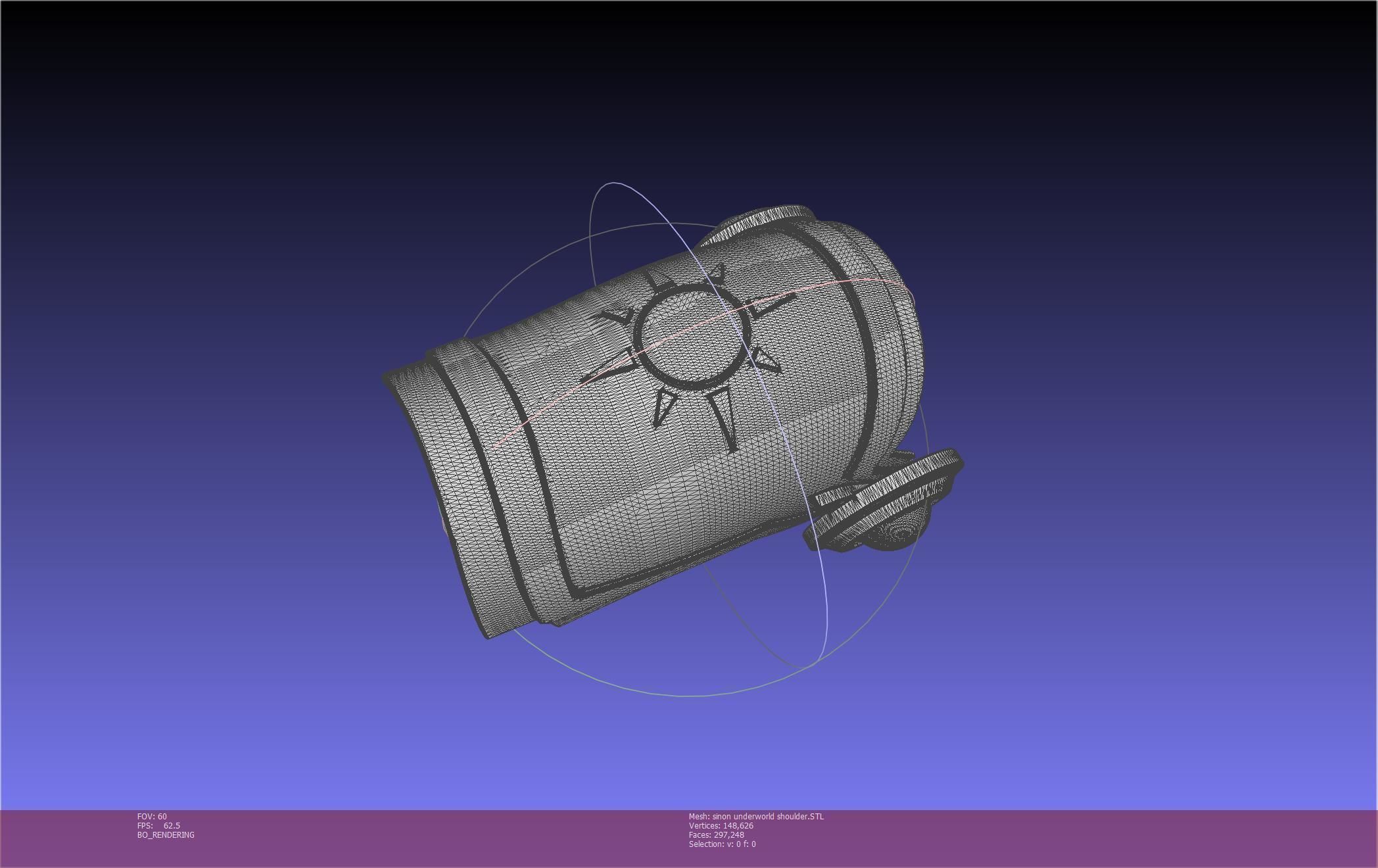 Sword Art Online Sinon Underworld Shoulder Armor 3D print model_10