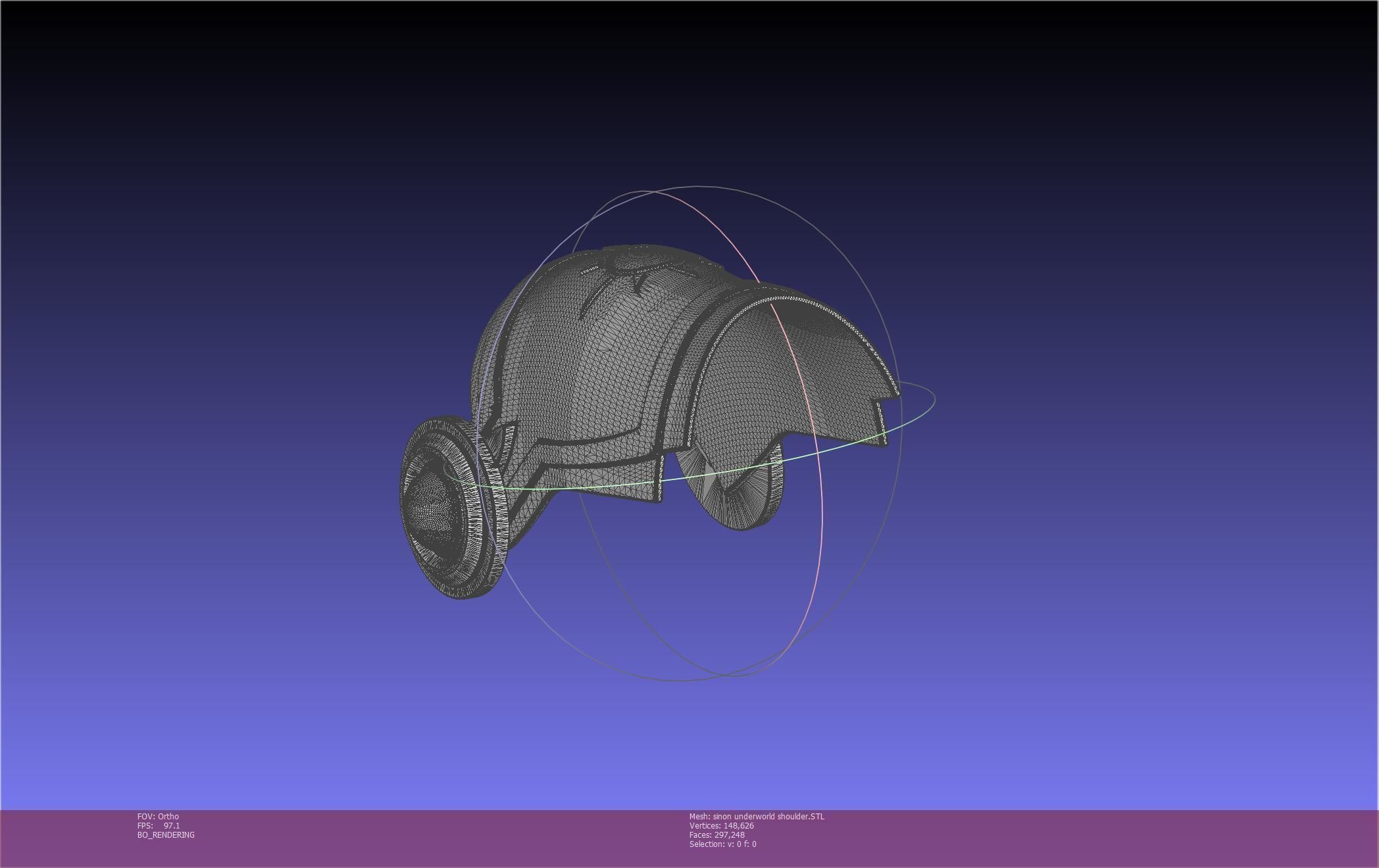 Sword Art Online Sinon Underworld Shoulder Armor 3D print model_91