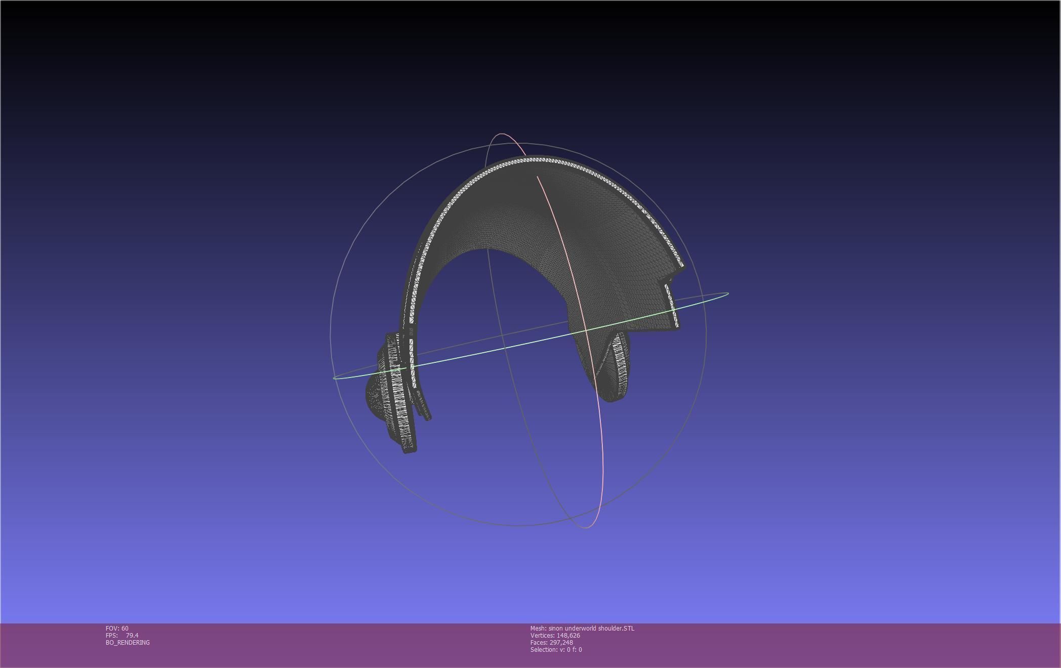 Sword Art Online Sinon Underworld Shoulder Armor 3D print model_25