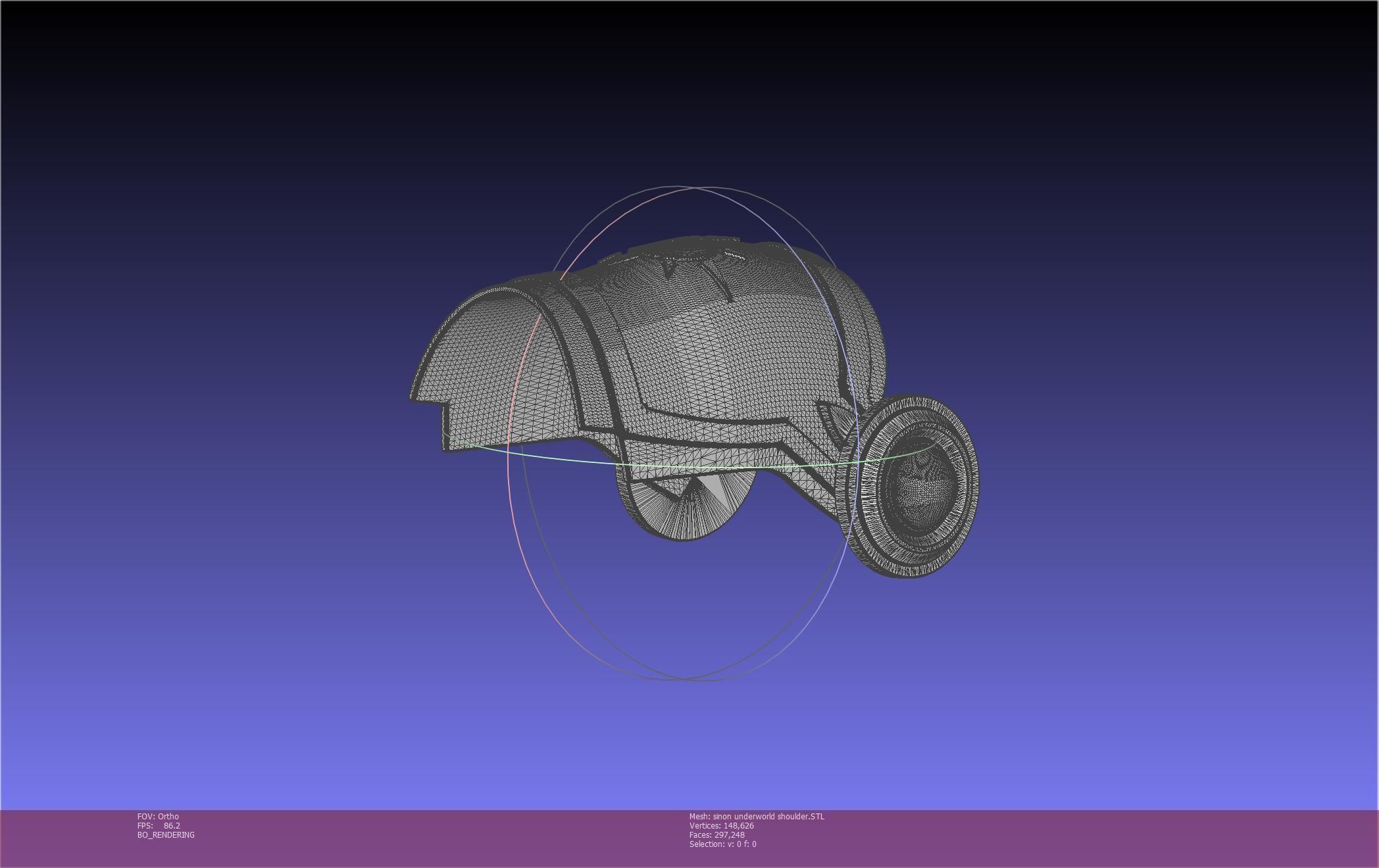 Sword Art Online Sinon Underworld Shoulder Armor 3D print model_90