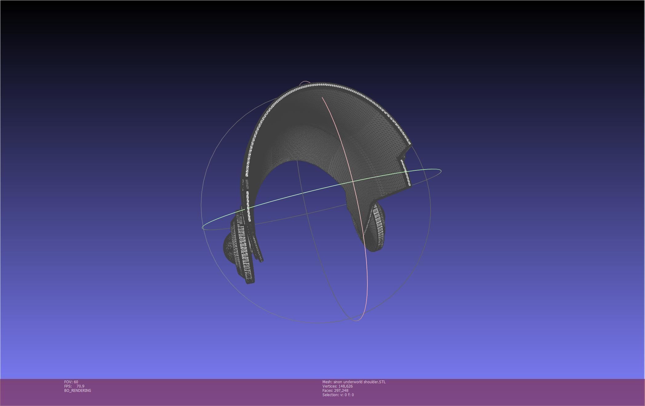 Sword Art Online Sinon Underworld Shoulder Armor 3D print model_22