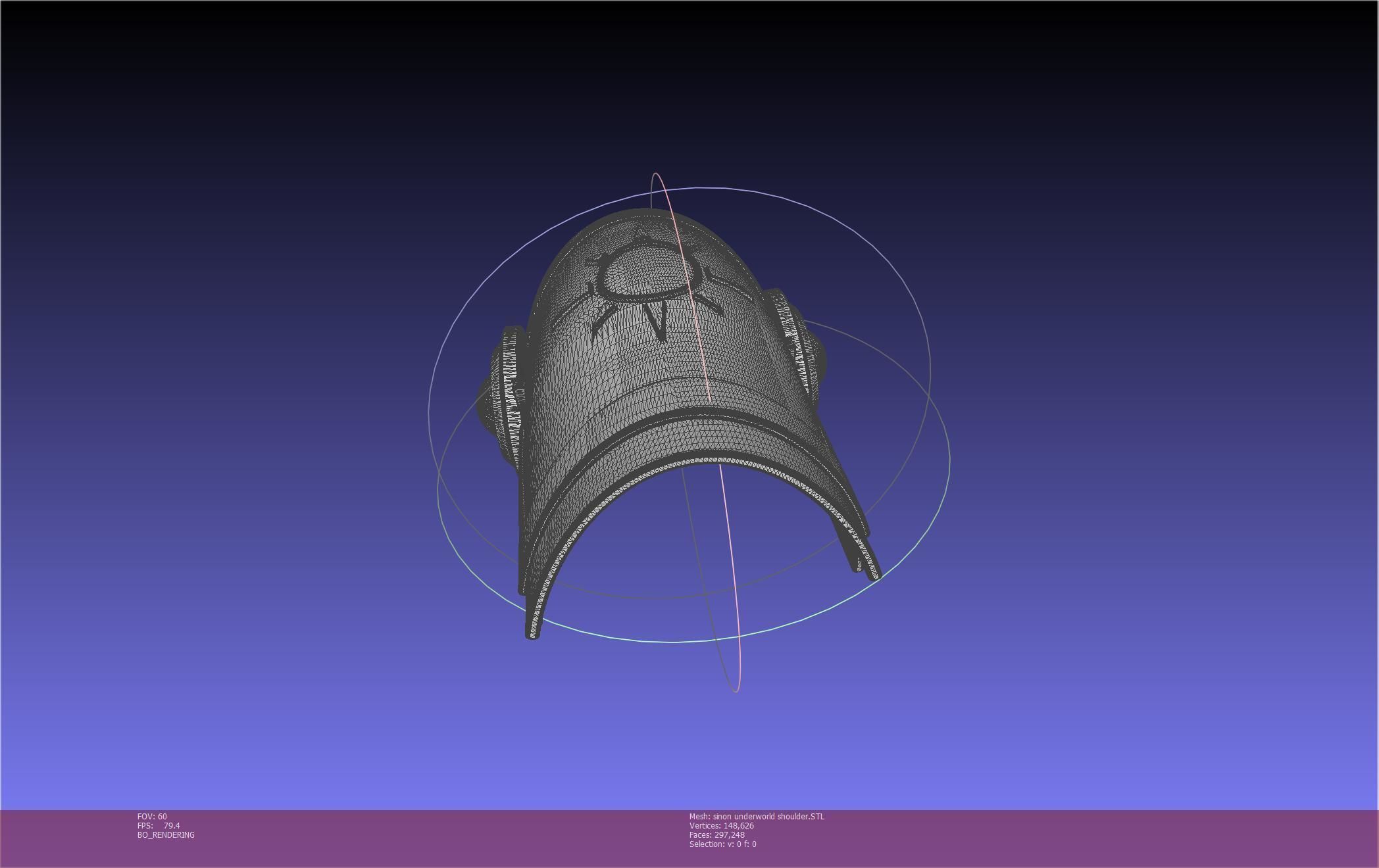 Sword Art Online Sinon Underworld Shoulder Armor 3D print model_24