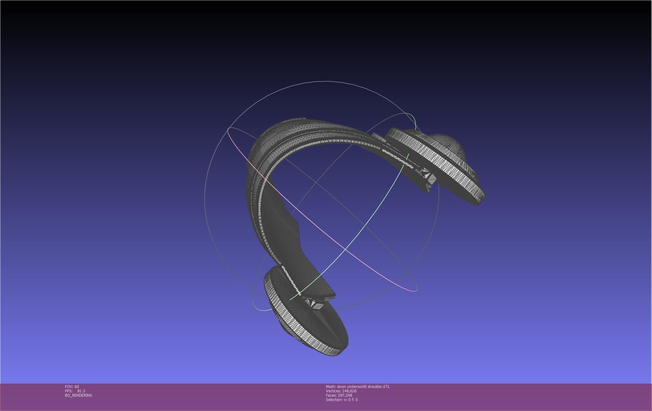 Sword Art Online Sinon Underworld Shoulder Armor 3D print model_18