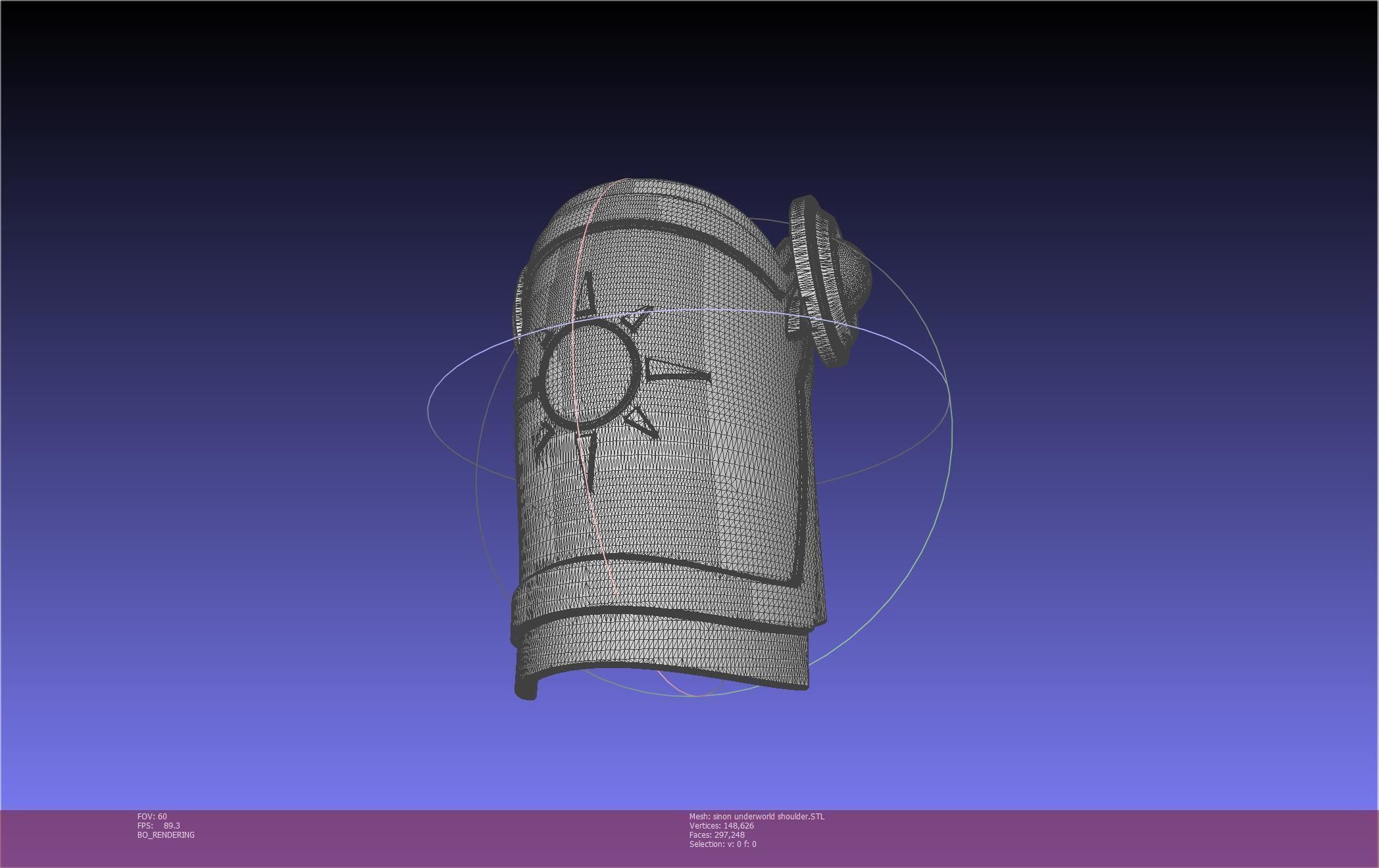 Sword Art Online Sinon Underworld Shoulder Armor 3D print model_34