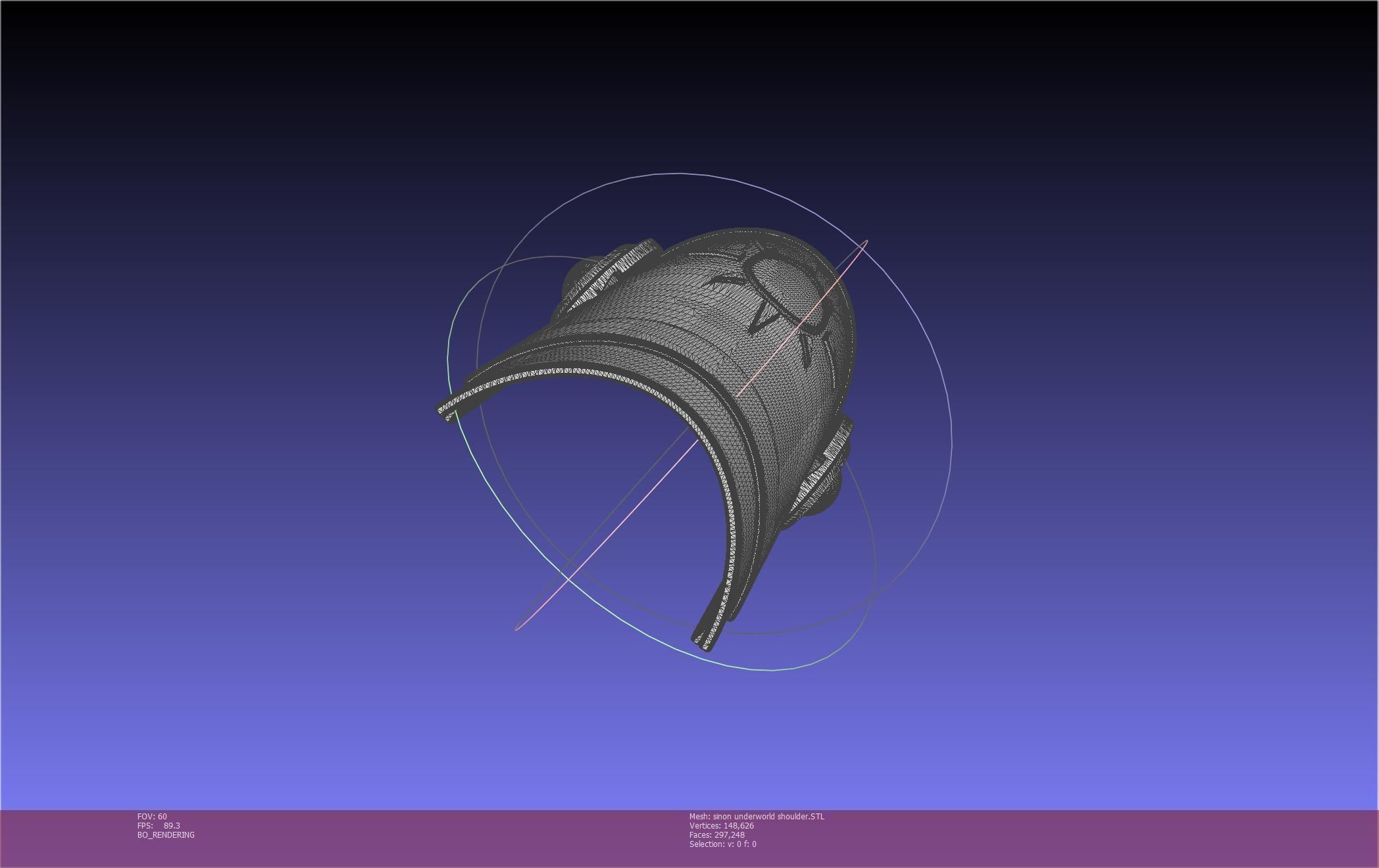 Sword Art Online Sinon Underworld Shoulder Armor 3D print model_43