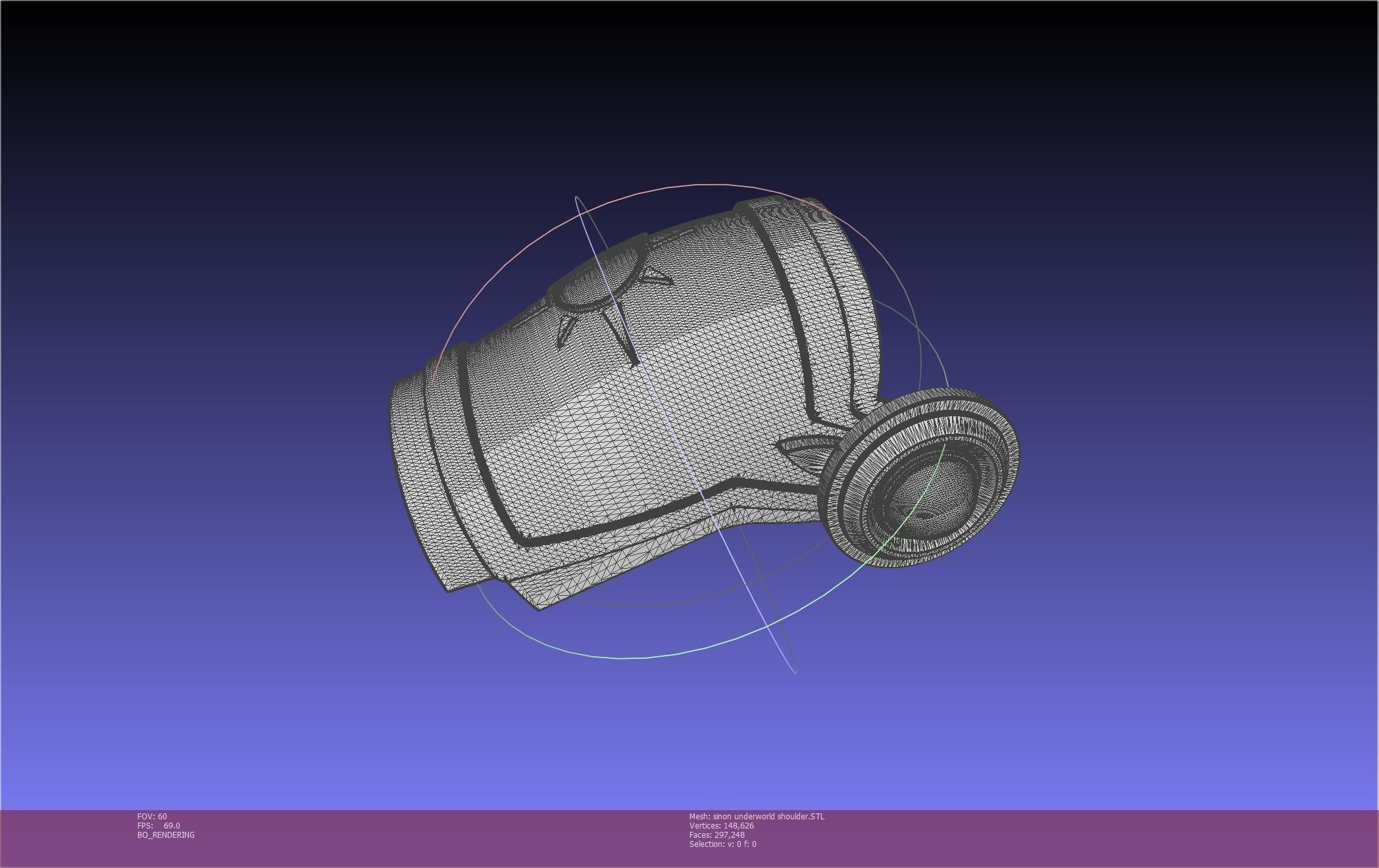 Sword Art Online Sinon Underworld Shoulder Armor 3D print model_14