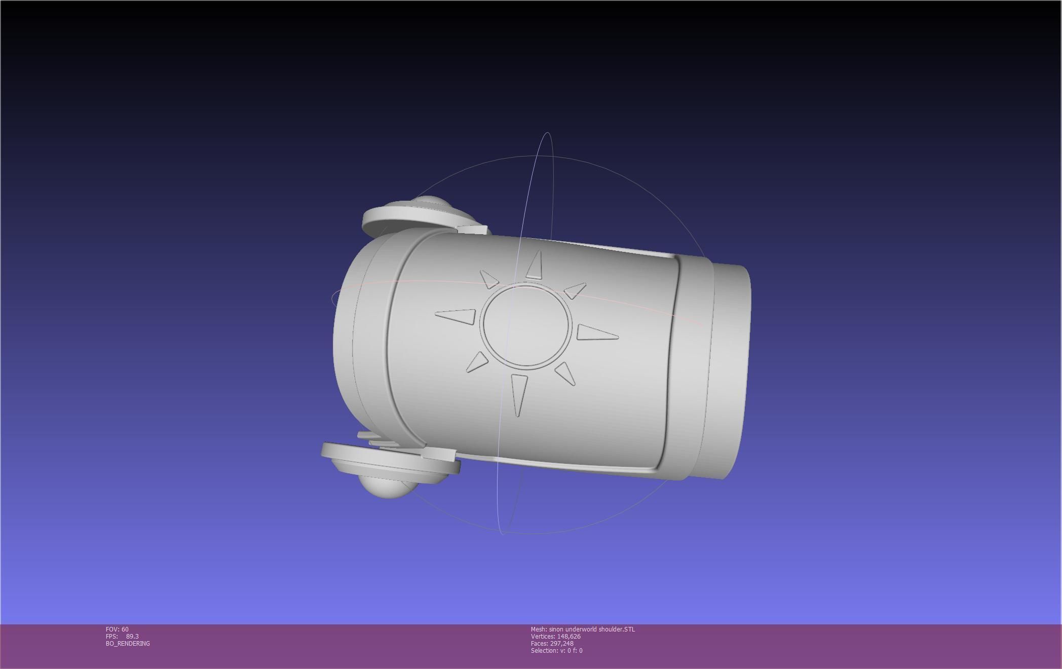 Sword Art Online Sinon Underworld Shoulder Armor 3D print model_50