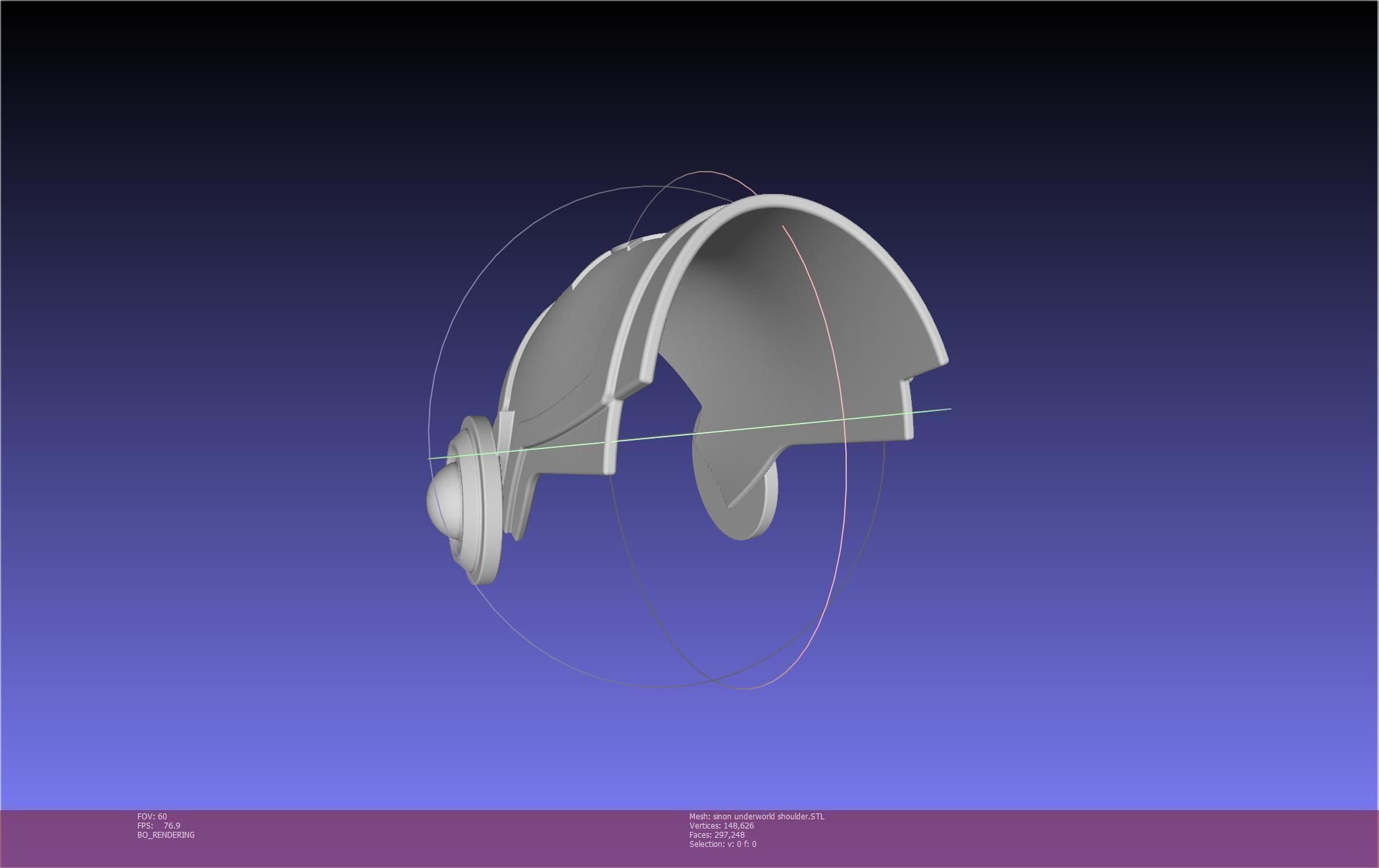 Sword Art Online Sinon Underworld Shoulder Armor 3D print model_70