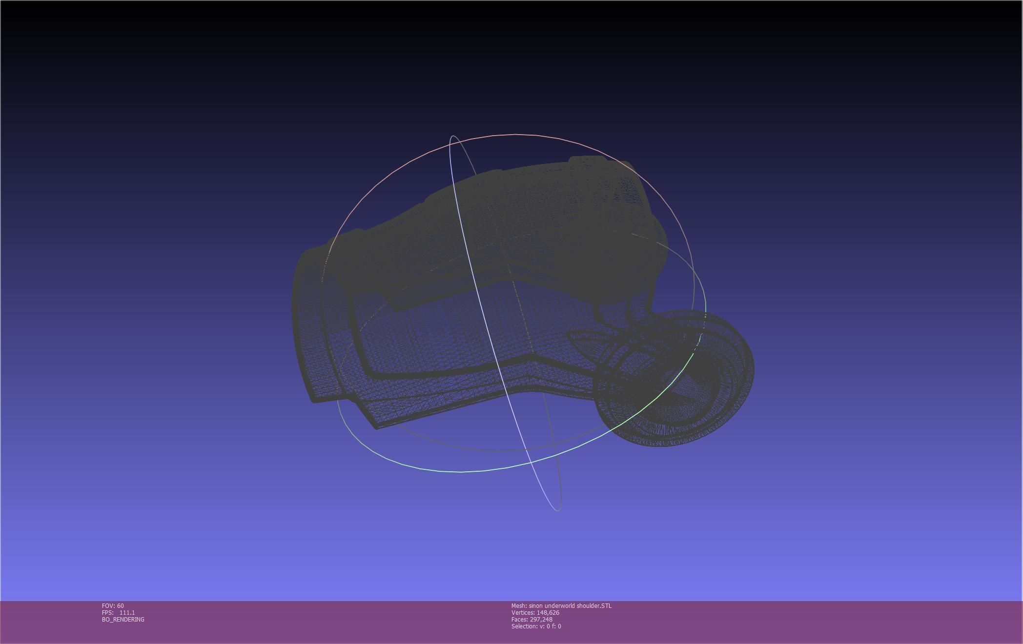 Sword Art Online Sinon Underworld Shoulder Armor 3D print model_83