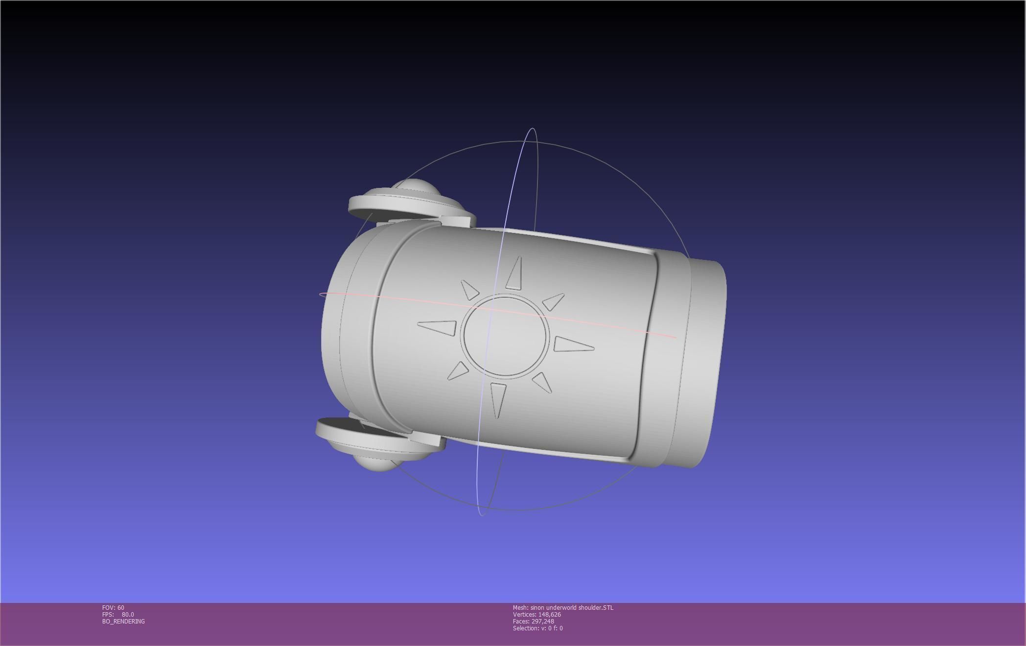 Sword Art Online Sinon Underworld Shoulder Armor 3D print model_51