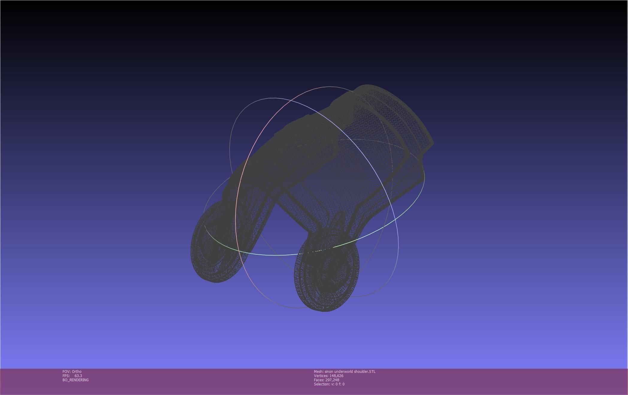 Sword Art Online Sinon Underworld Shoulder Armor 3D print model_87