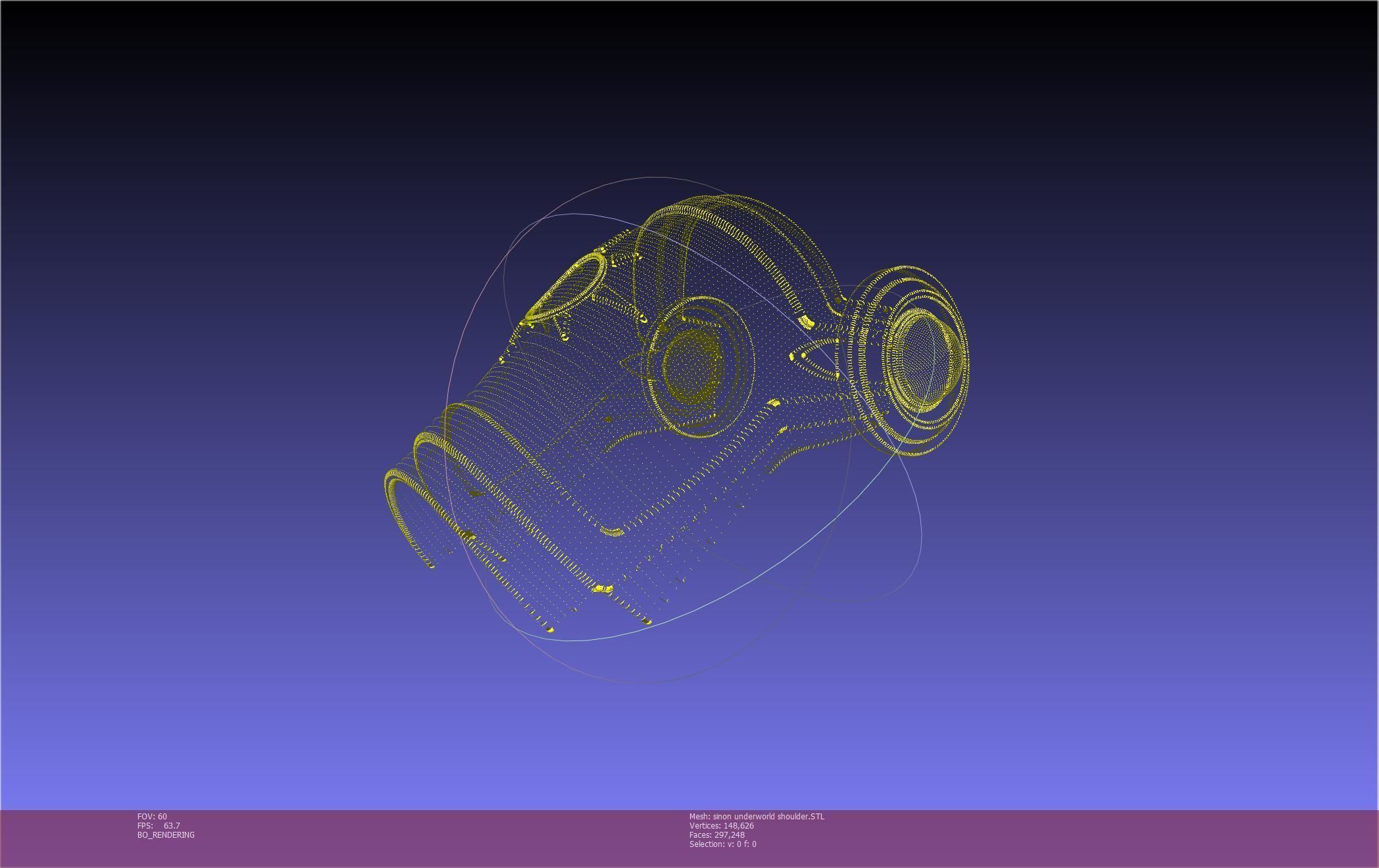 Sword Art Online Sinon Underworld Shoulder Armor 3D print model_76