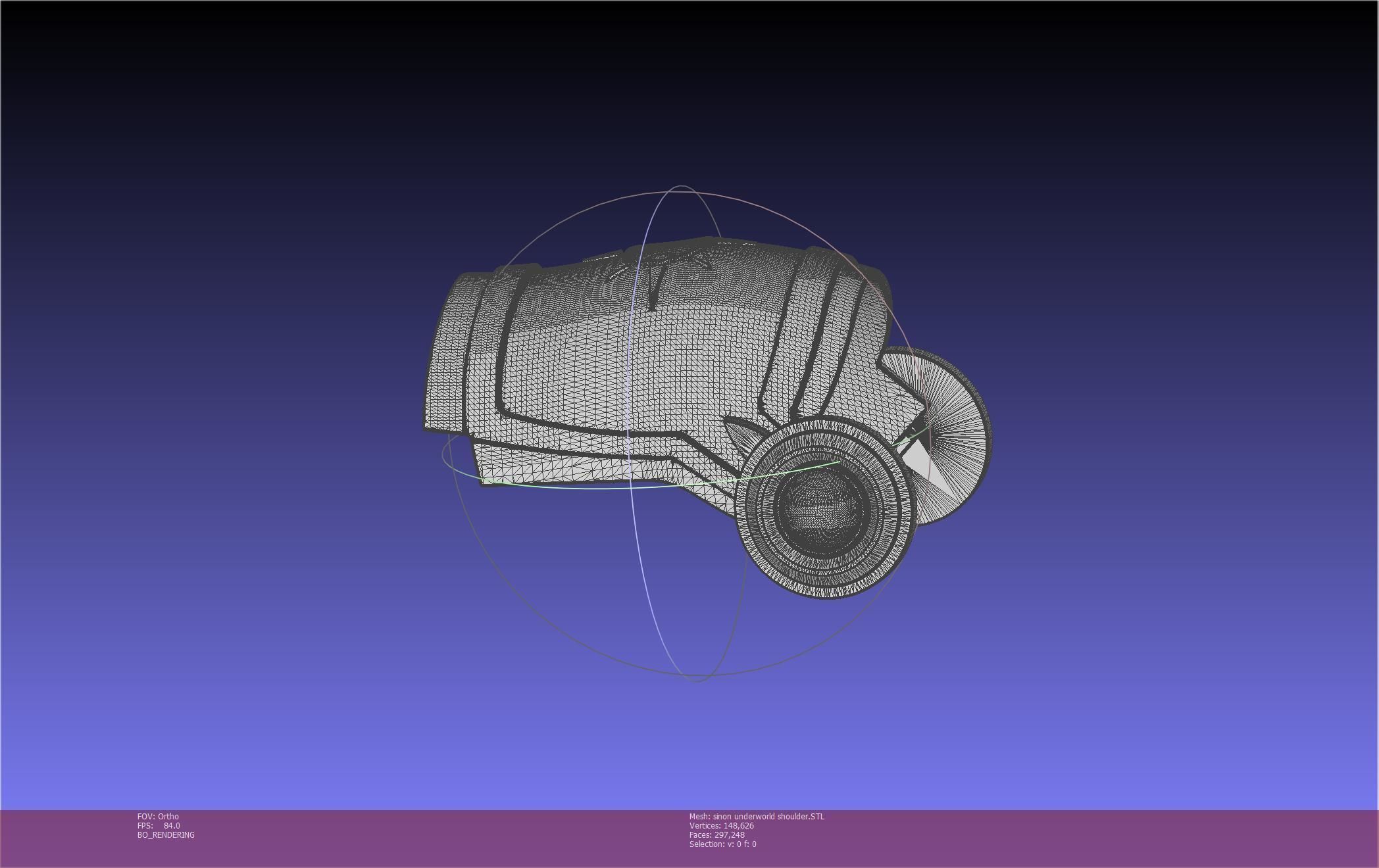 Sword Art Online Sinon Underworld Shoulder Armor 3D print model_89