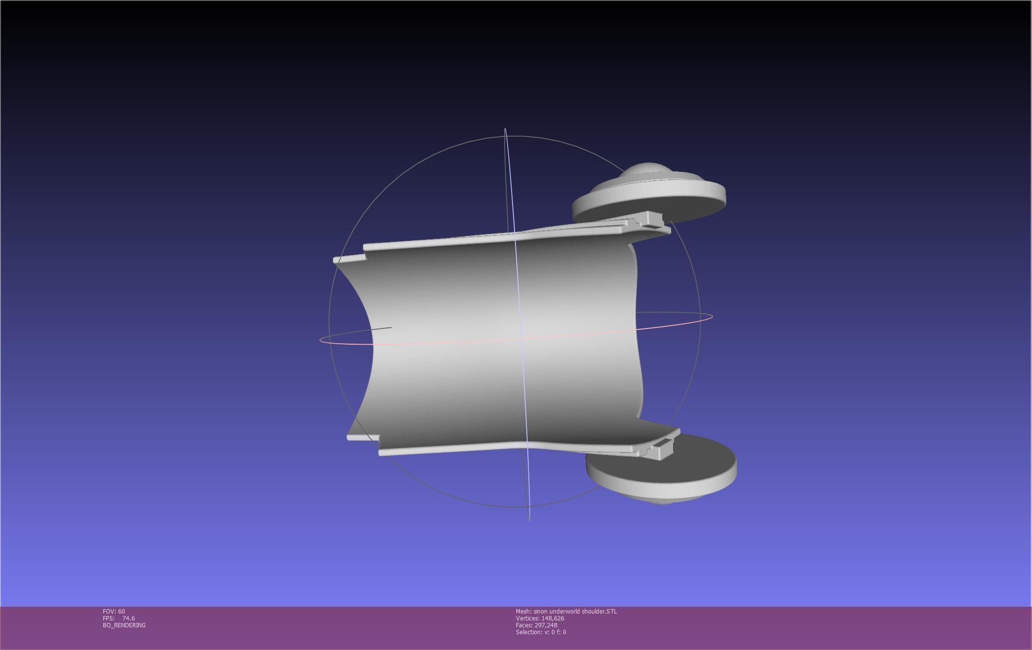 Sword Art Online Sinon Underworld Shoulder Armor 3D print model_55