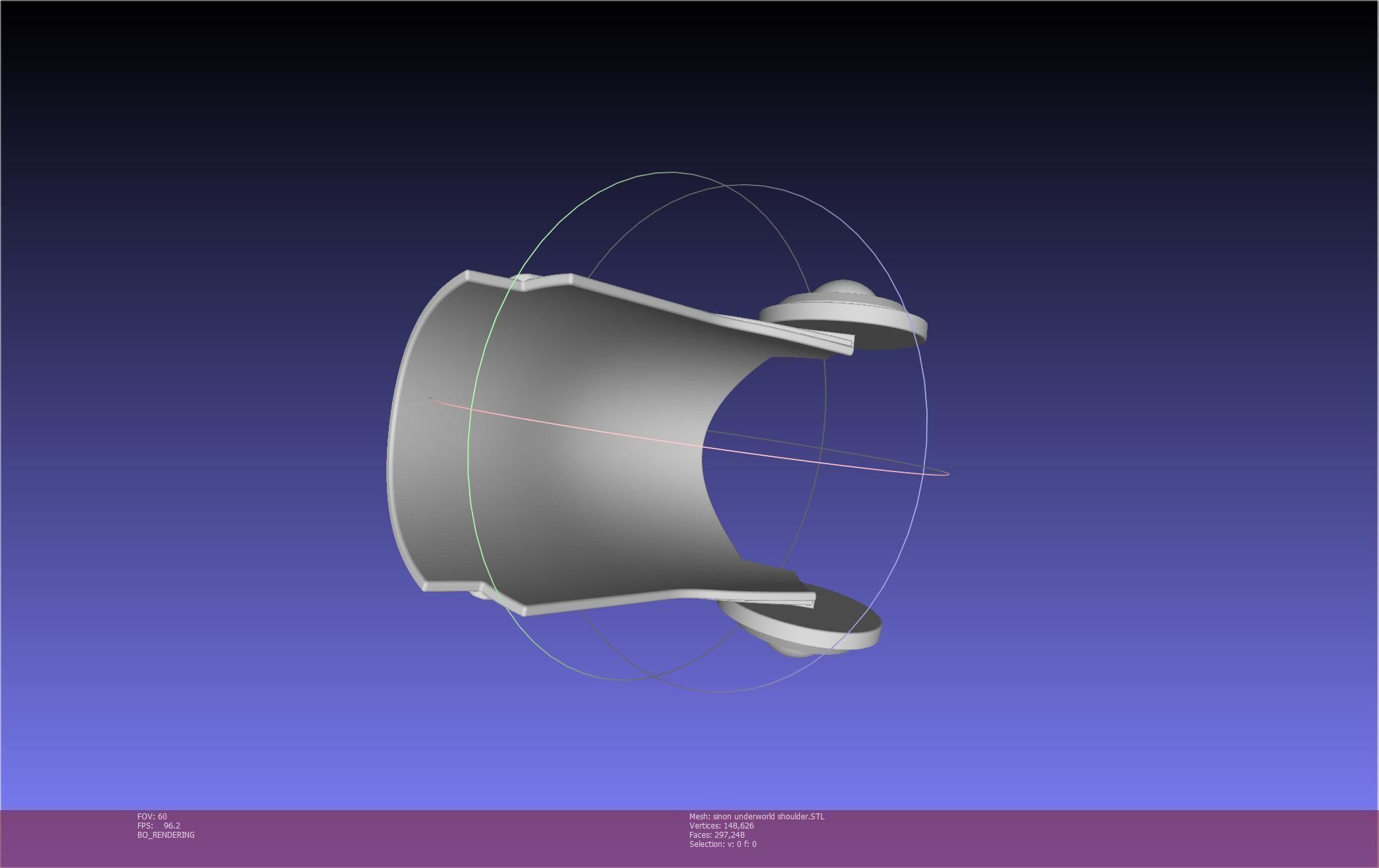 Sword Art Online Sinon Underworld Shoulder Armor 3D print model_3